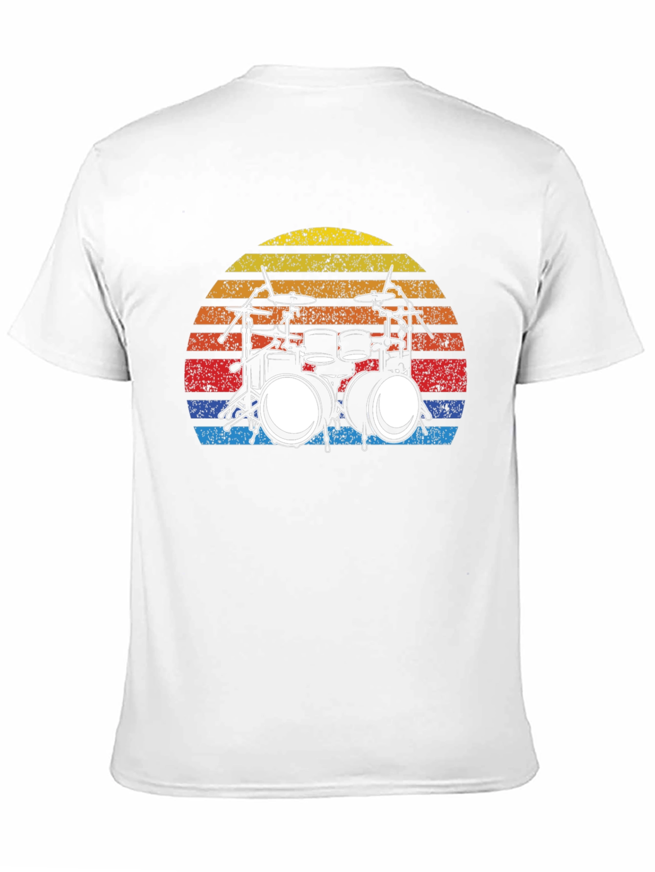 Drum Set Sunset Graphic T-Shirt