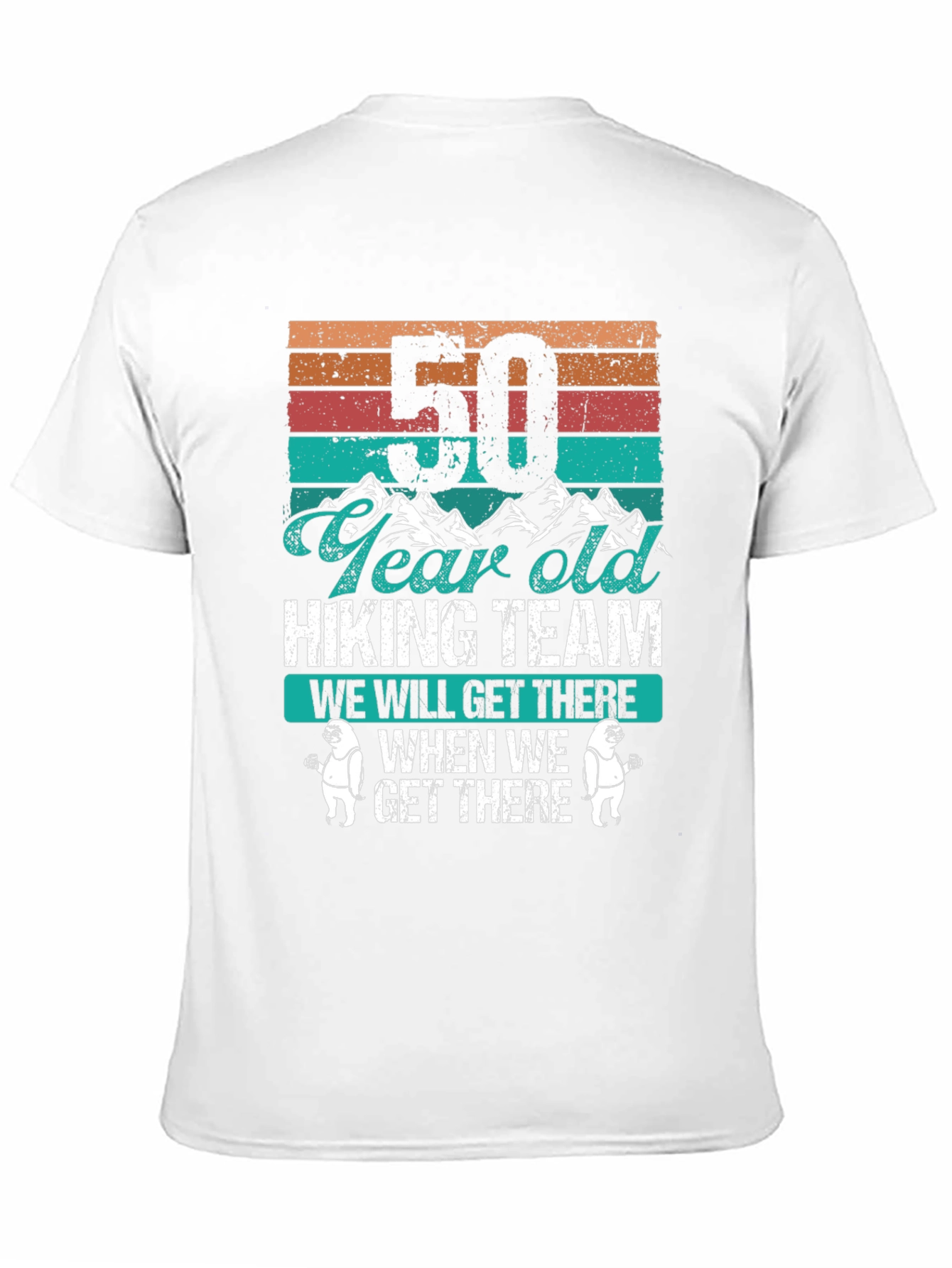 50 Year Old Hiking Team Graphic Tee