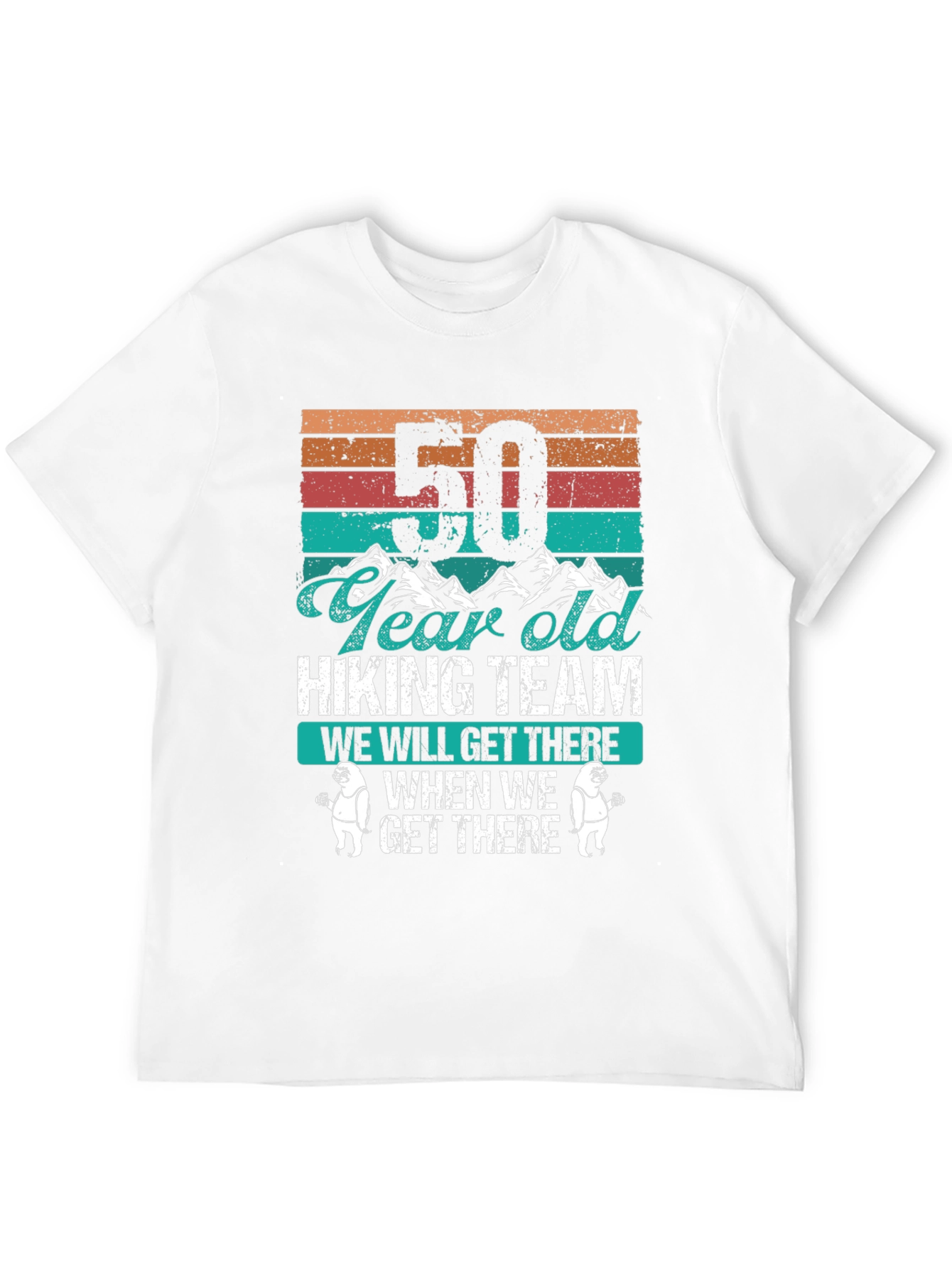 50 Year Old Hiking Team Graphic Tee