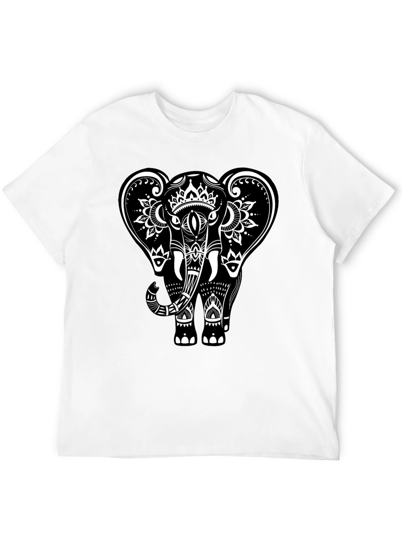 Black Elephant Graphic Tee - Stylish Mens Casual Wear
