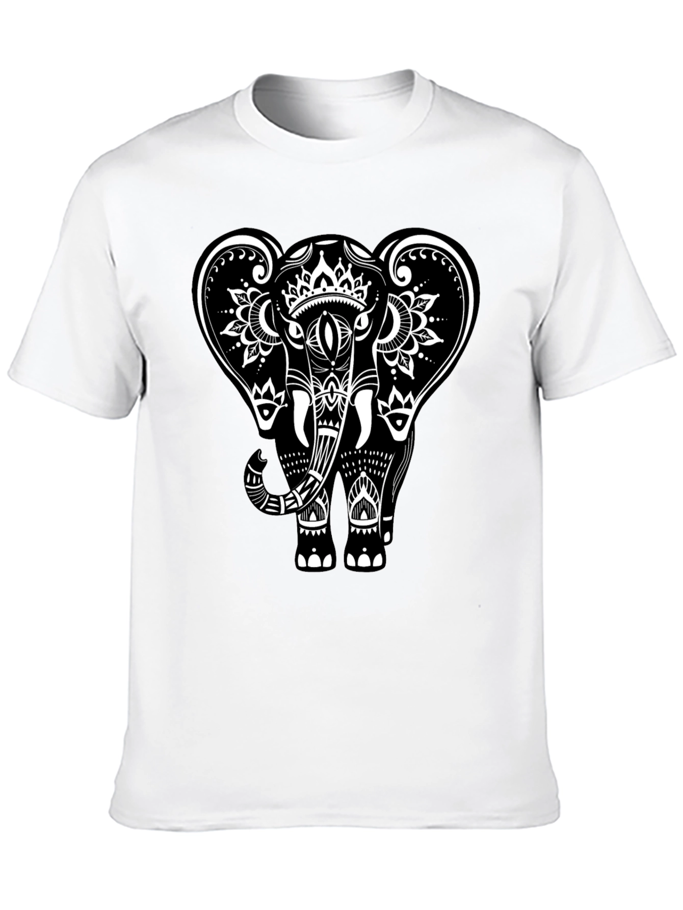 Black Elephant Graphic Tee - Stylish Mens Casual Wear