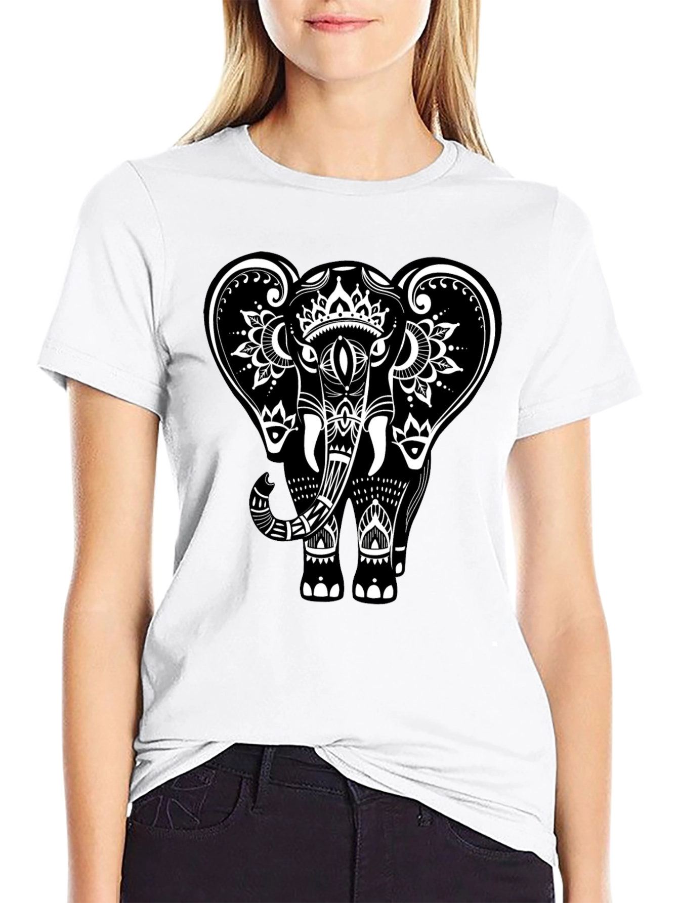 Black Elephant Graphic Tee - Stylish Mens Casual Wear