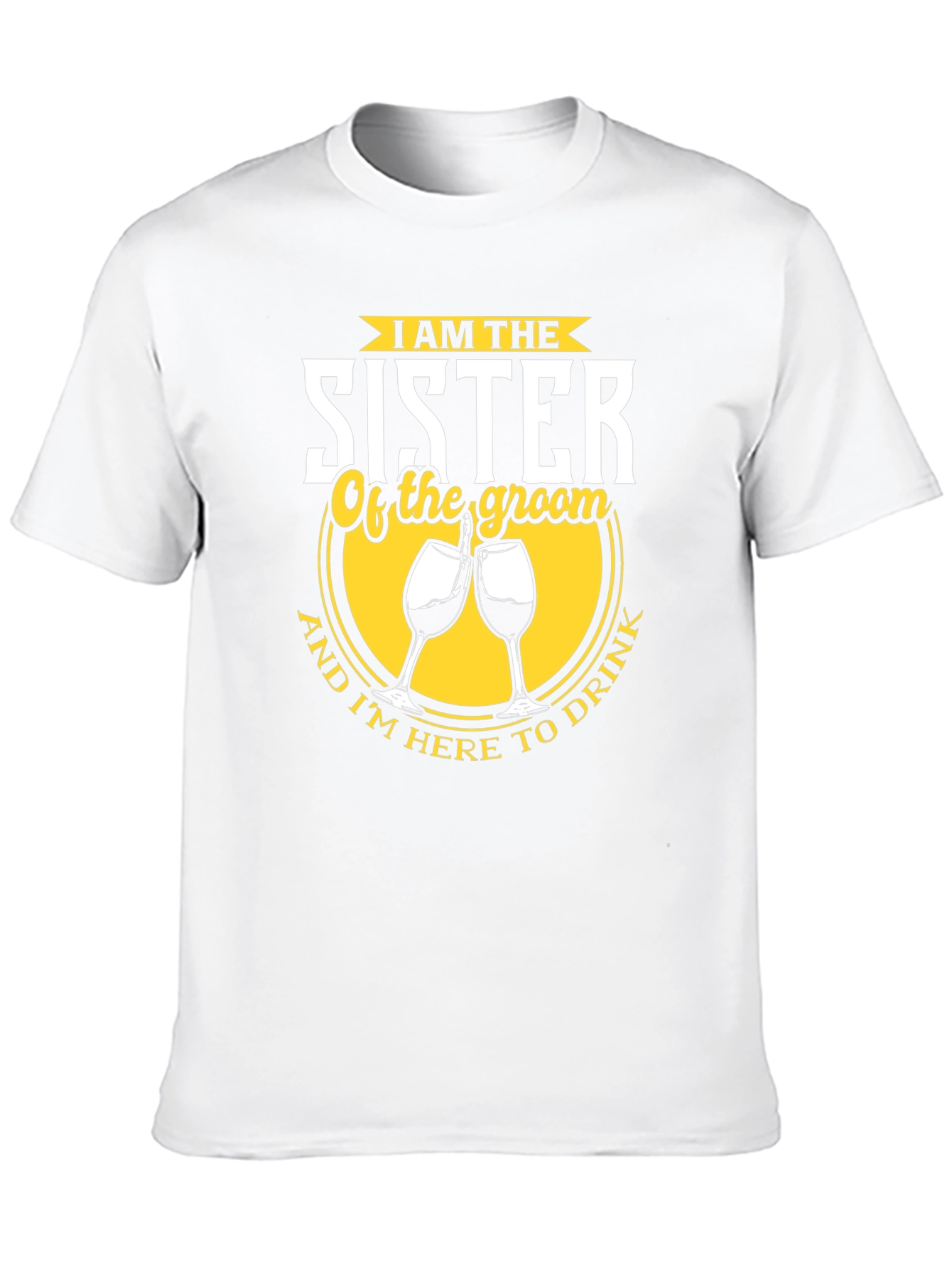 Sister of the Groom Funny Wedding Party T-Shirt