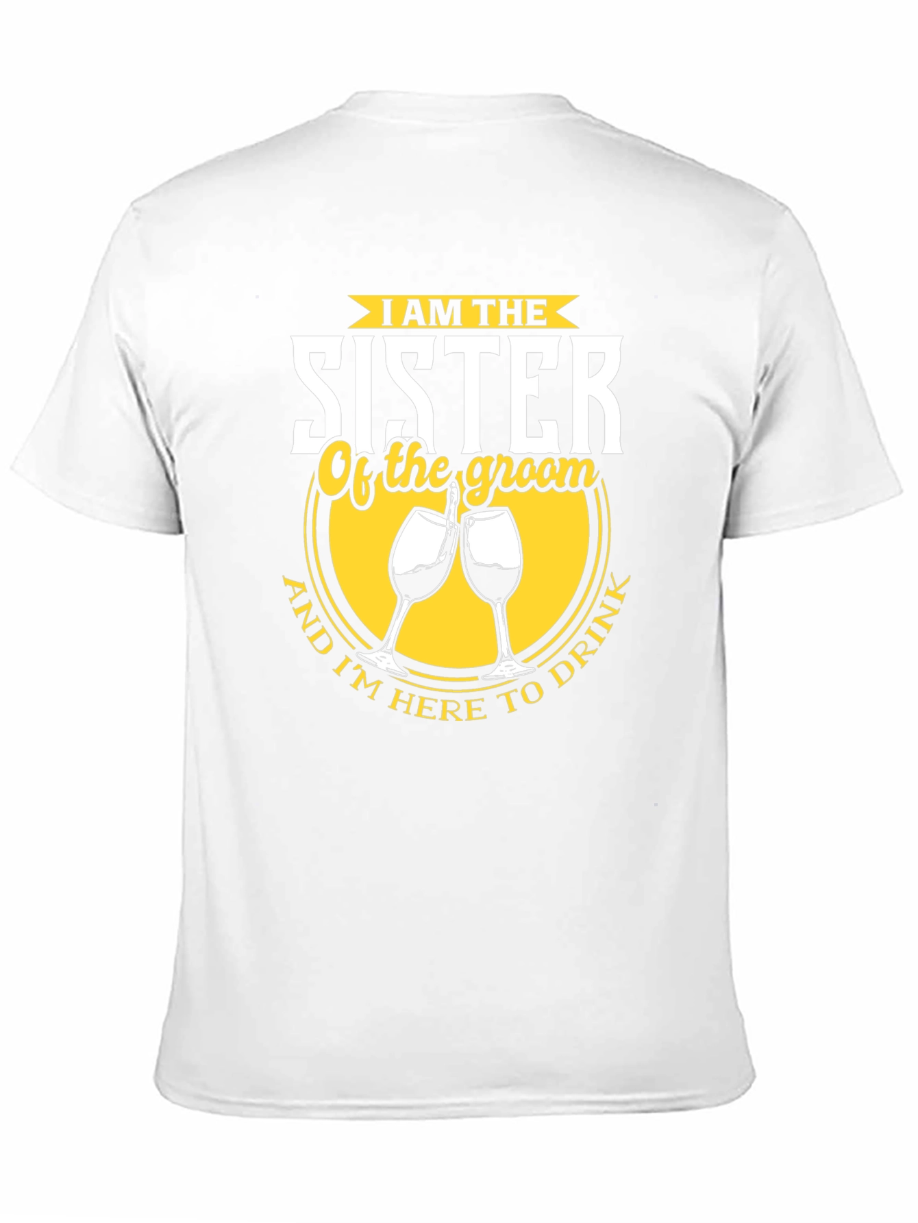 Sister of the Groom Funny Wedding Party T-Shirt
