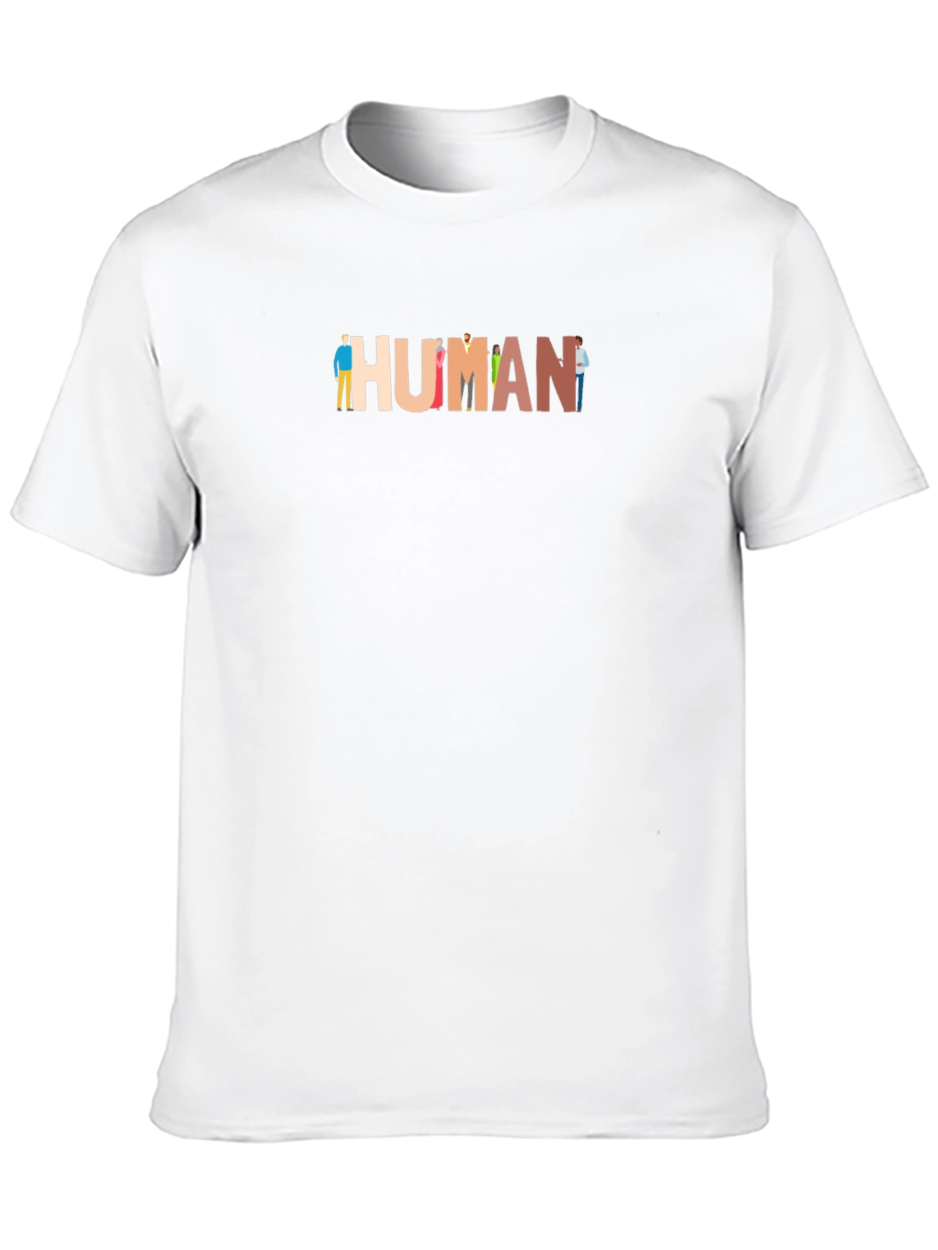 Diversity HUMAN Graphic Tee - Unisex Black T-Shirt