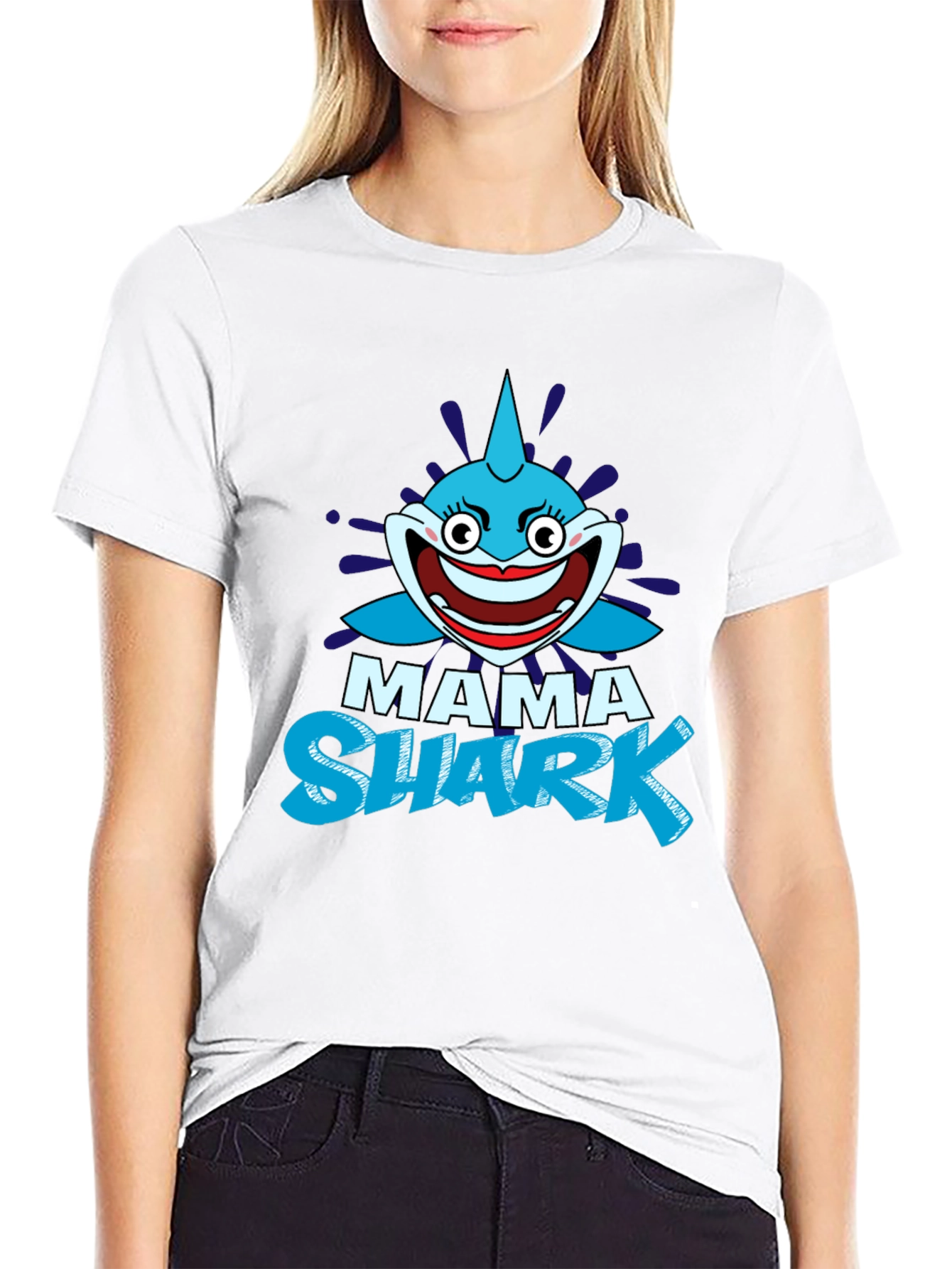 Mama Shark Graphic Tee - Fun & Stylish T-Shirt