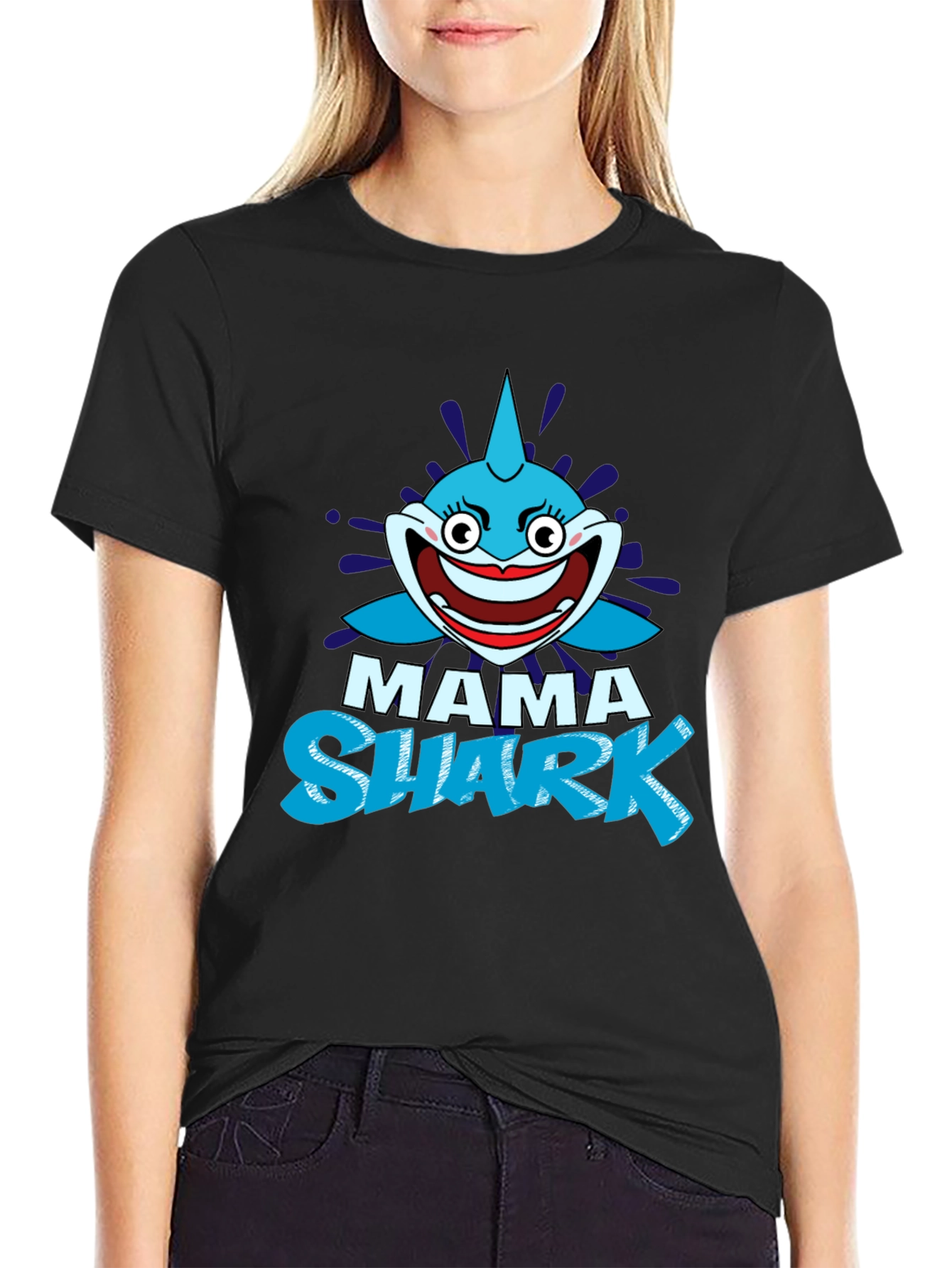 Mama Shark Graphic Tee - Fun & Stylish T-Shirt