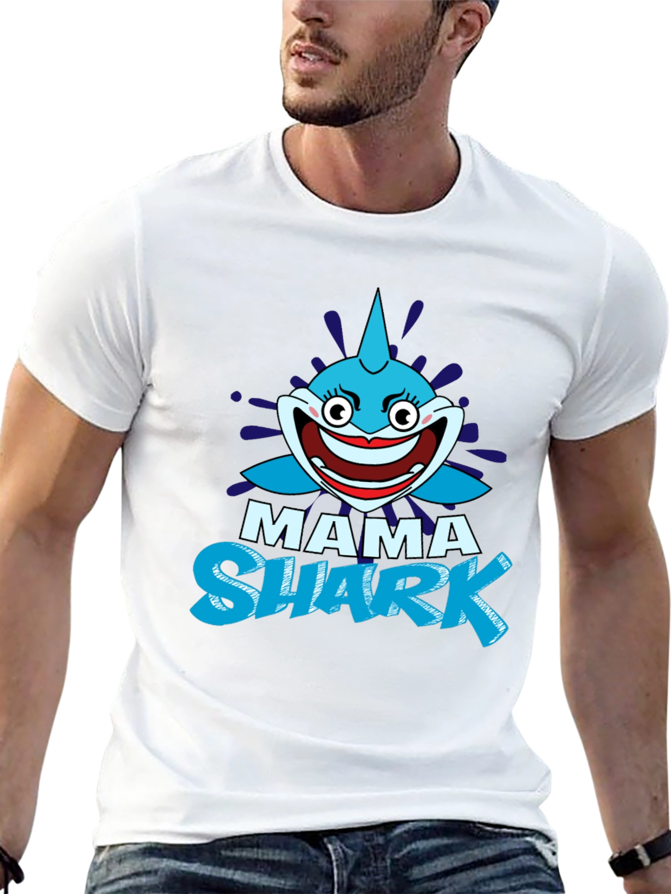 Mama Shark Graphic Tee - Fun & Stylish T-Shirt