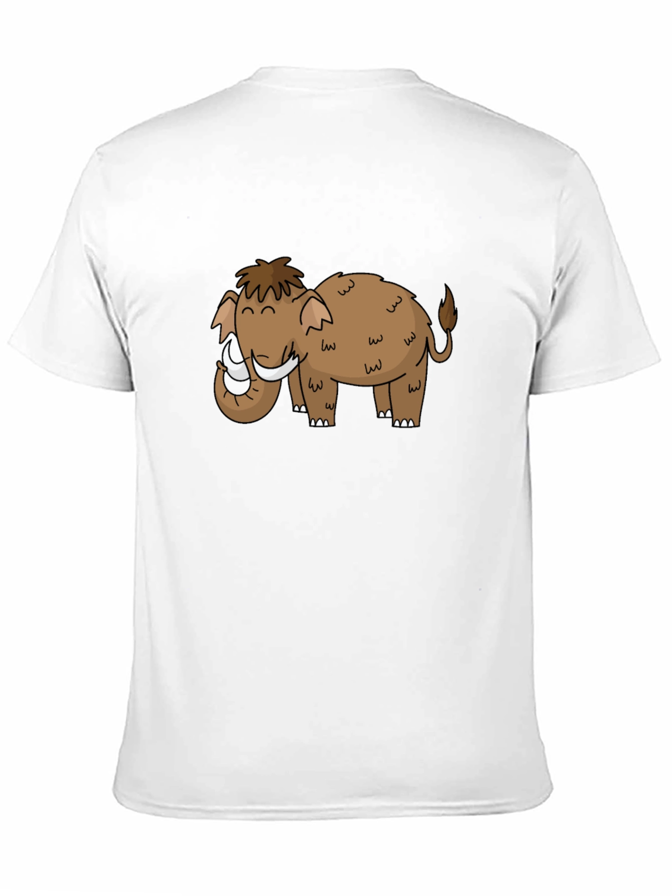 Mammoth Cartoon Black T-Shirt