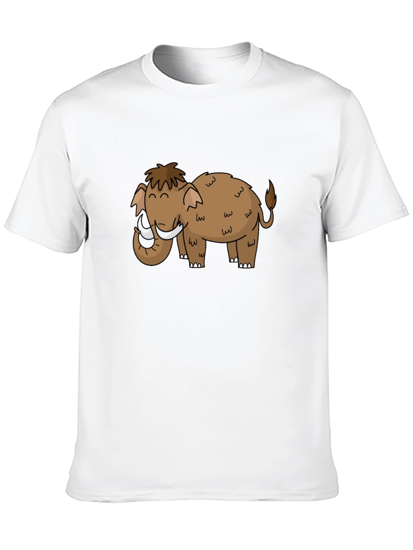 Mammoth Cartoon Black T-Shirt