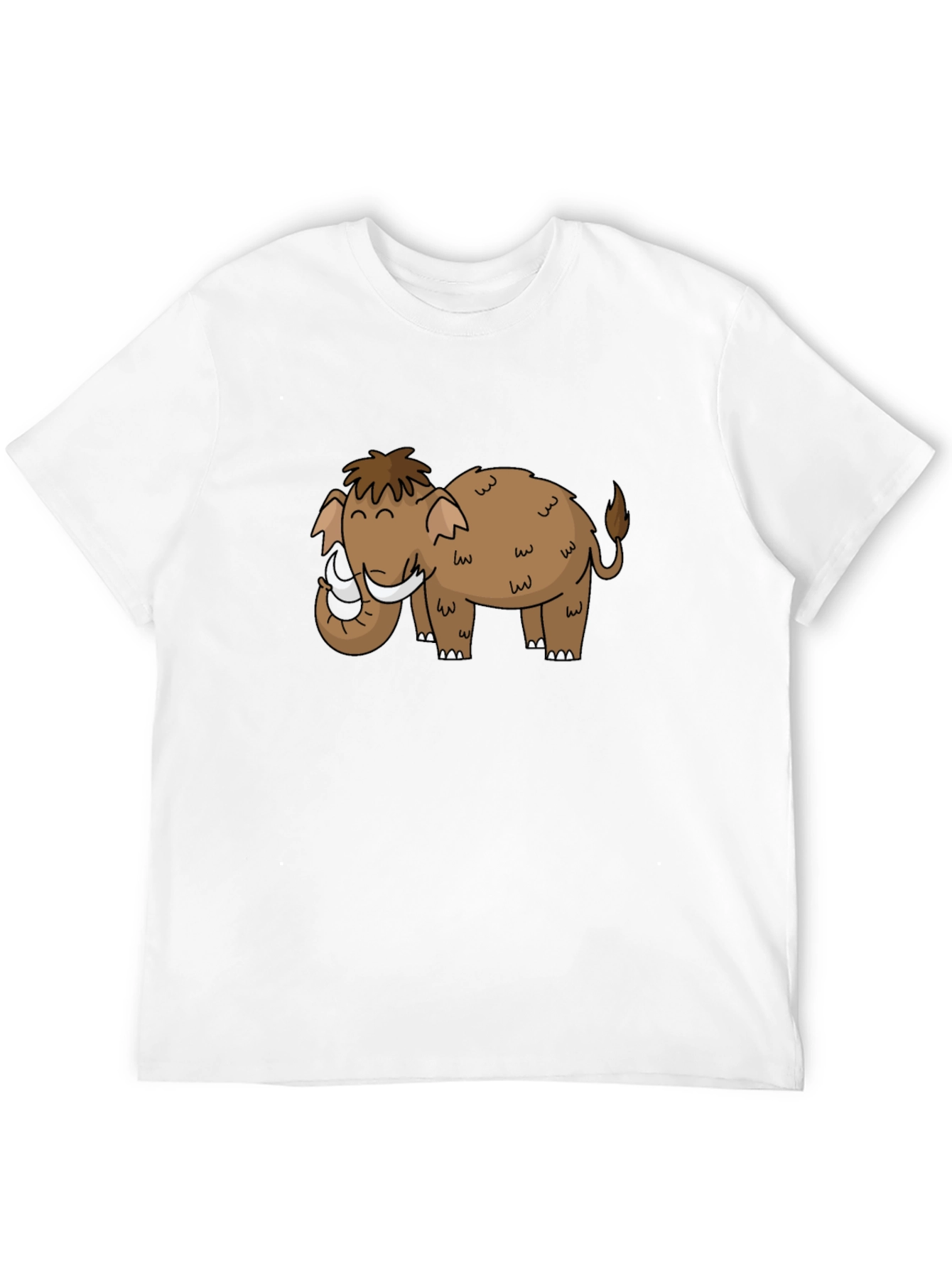 Mammoth Cartoon Black T-Shirt