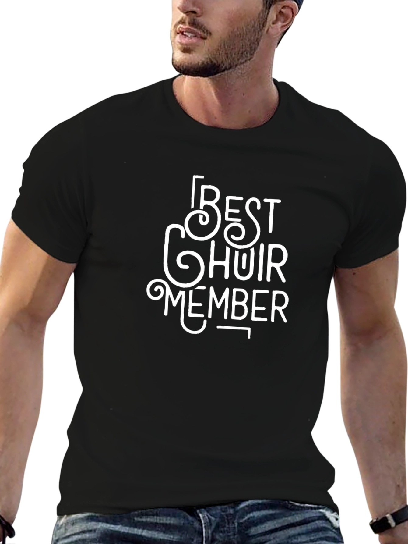 Best Choir Member Black Cotton T-Shirt