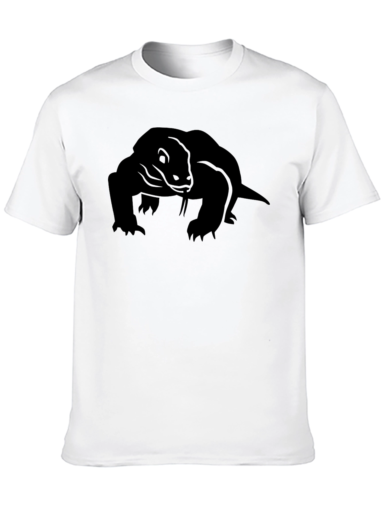 Komodo Dragon Graphic Tee - Mens Black T-Shirt