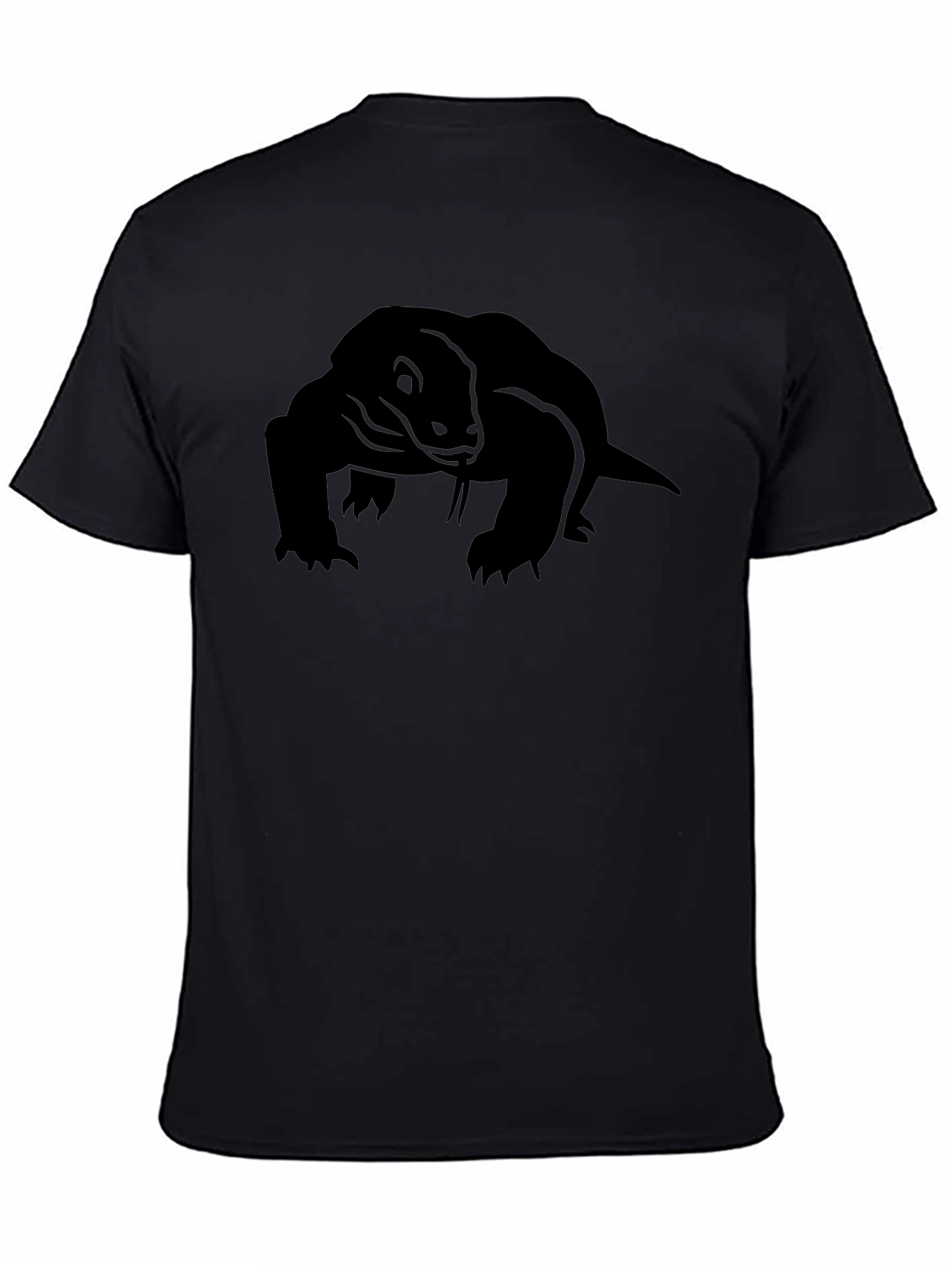 Komodo Dragon Graphic Tee - Mens Black T-Shirt