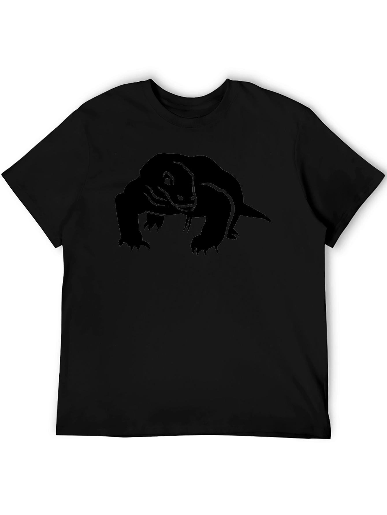 Komodo Dragon Graphic Tee - Mens Black T-Shirt