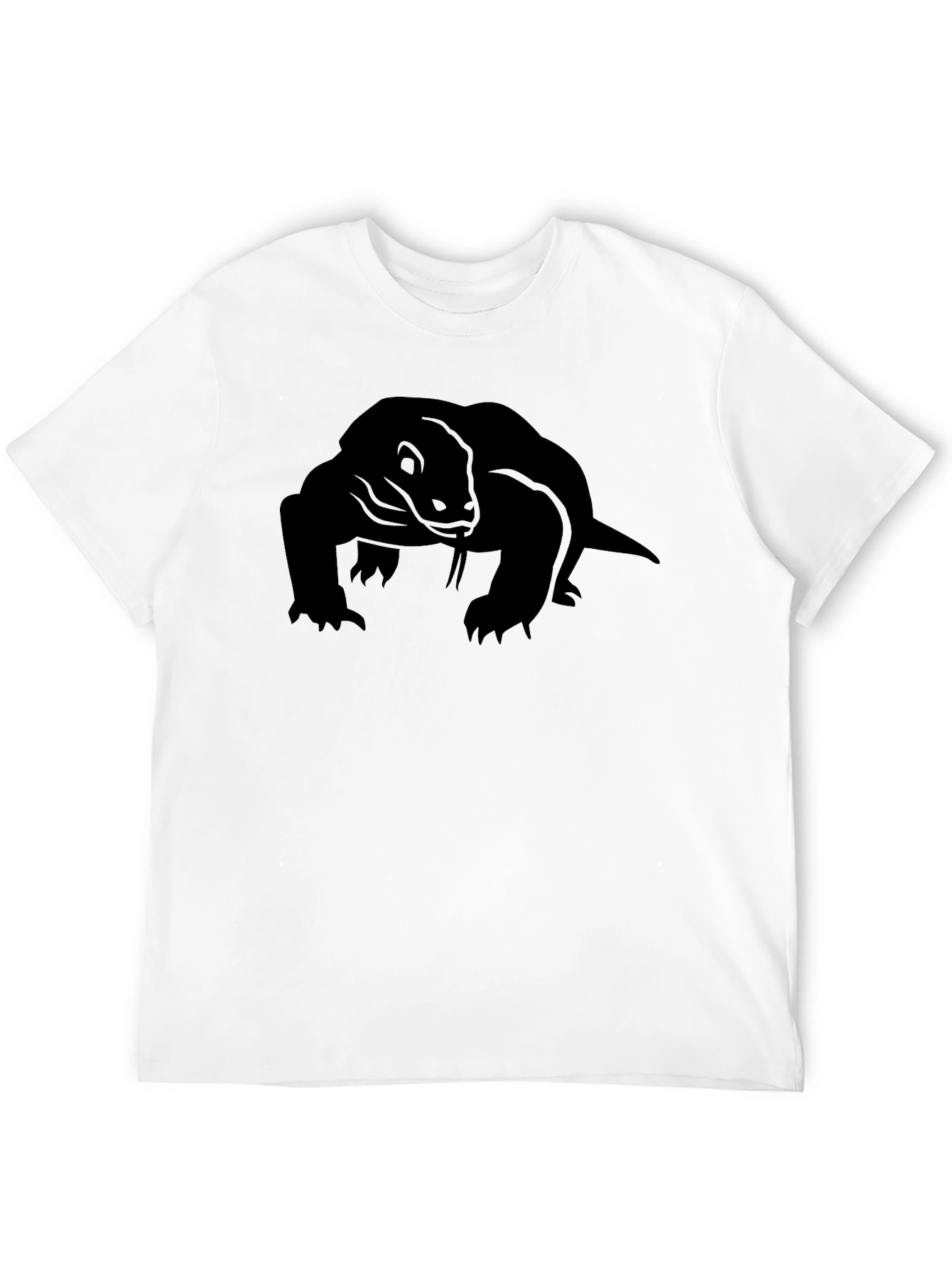 Komodo Dragon Graphic Tee - Mens Black T-Shirt