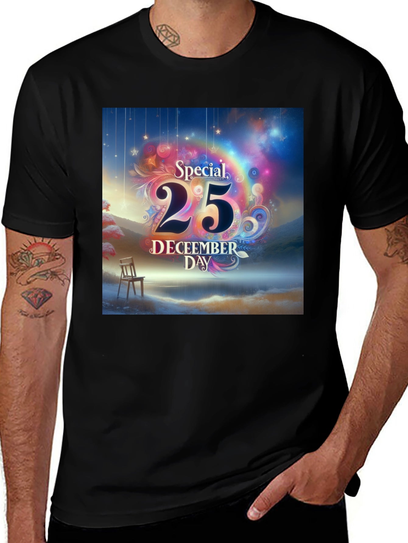 Festive December 25th Graphic Tee