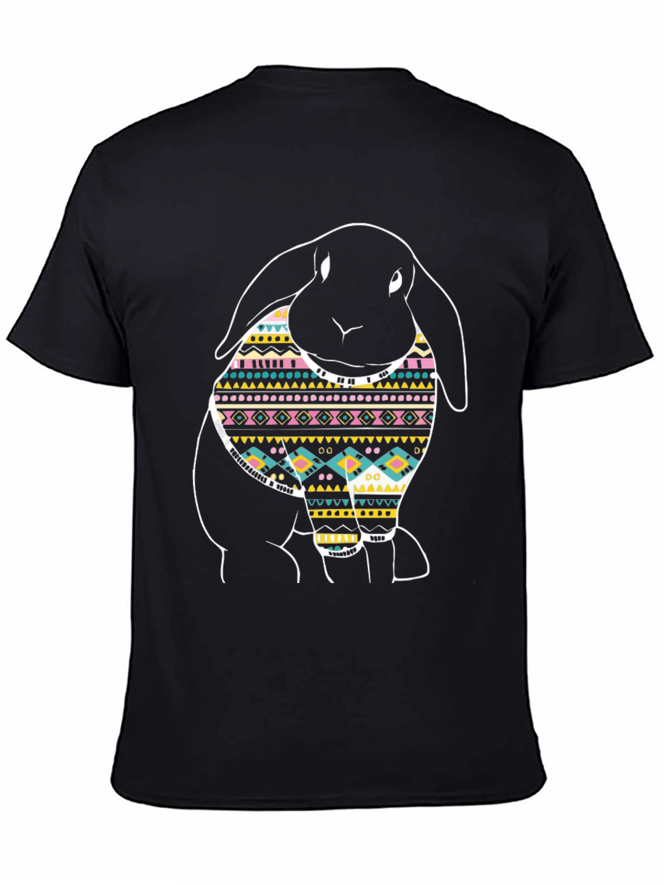 Rabbit Pattern Graphic T-Shirt