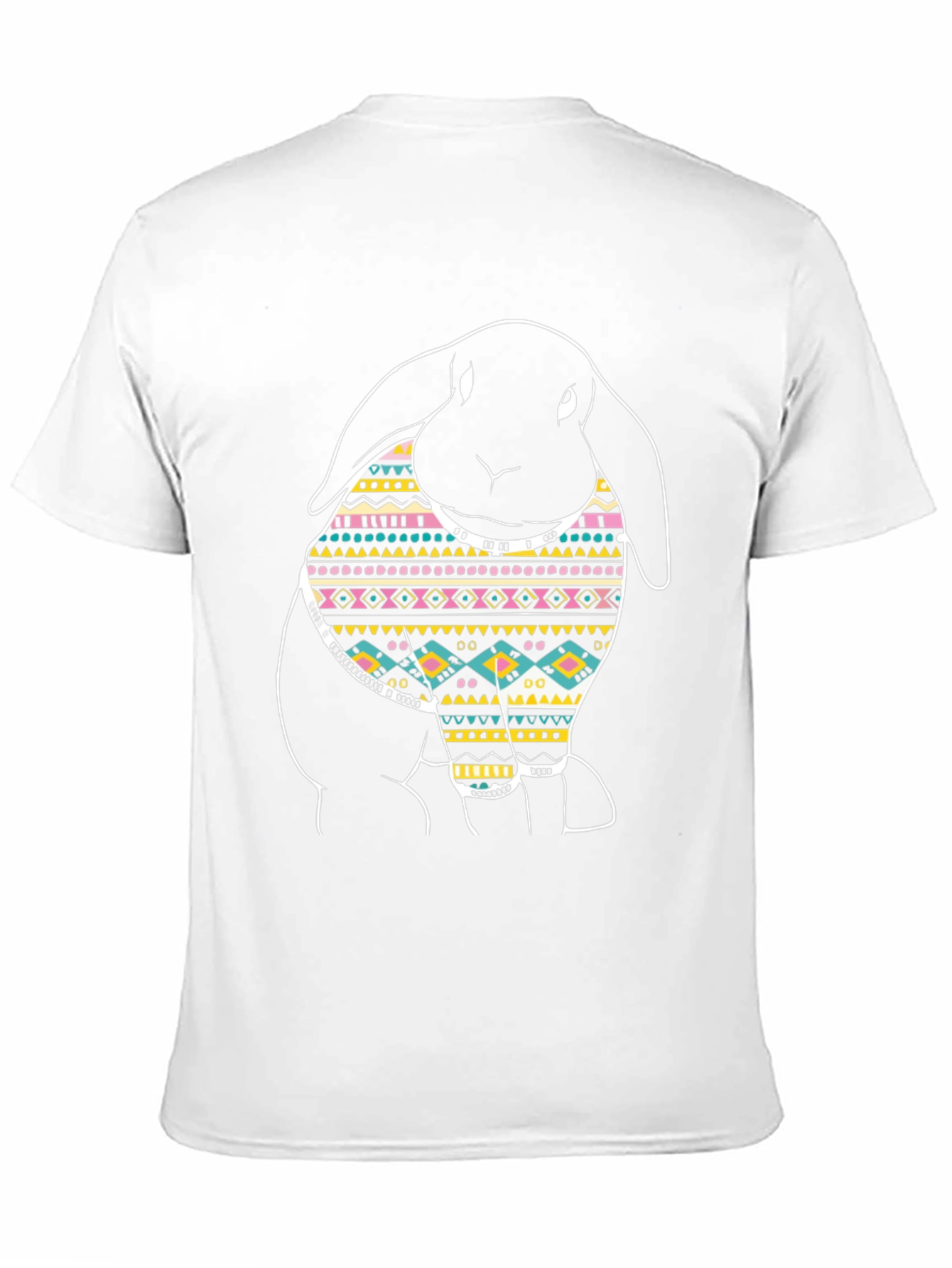 Rabbit Pattern Graphic T-Shirt