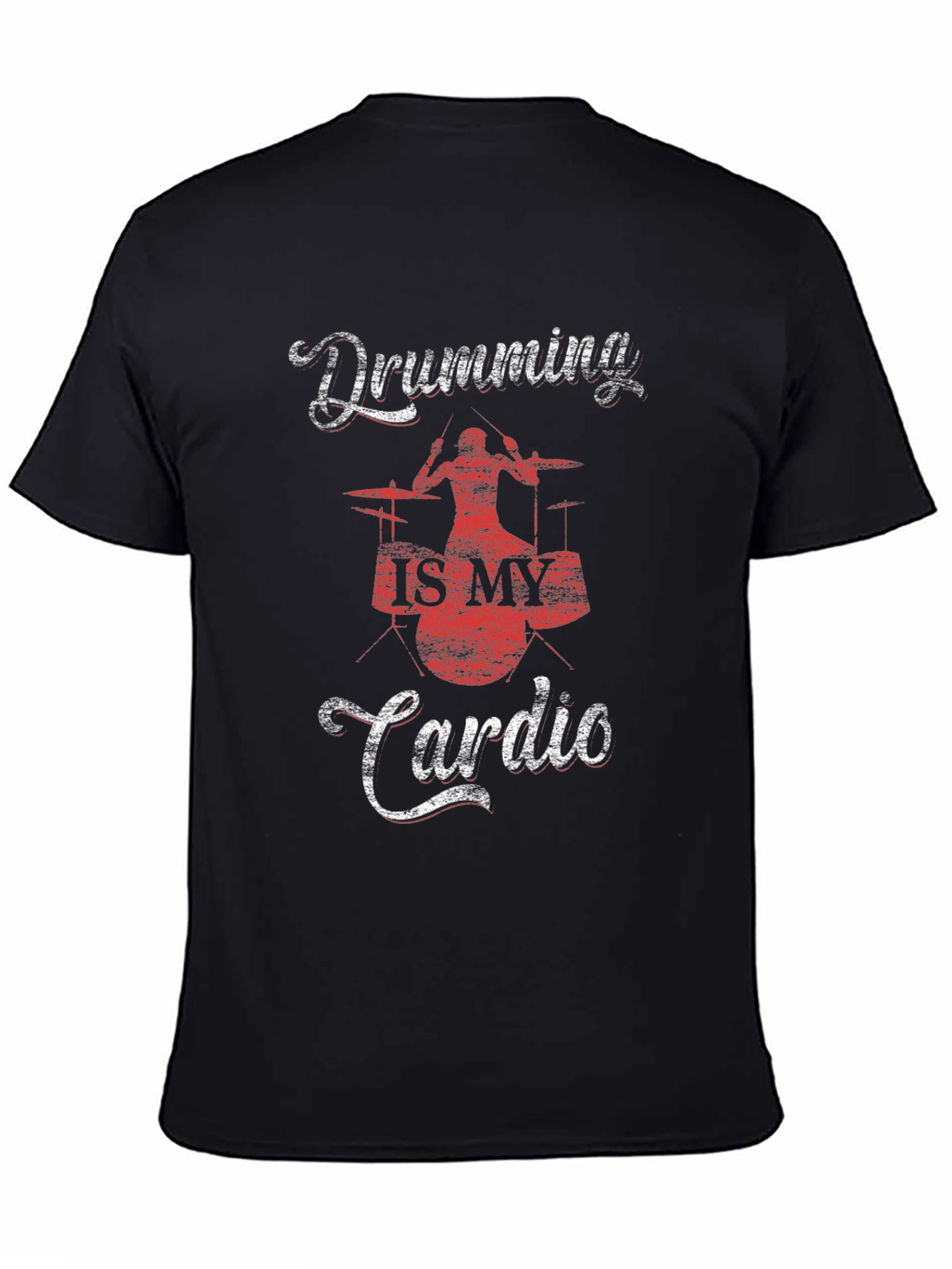 Drumming is My Cardio T-Shirt - Black