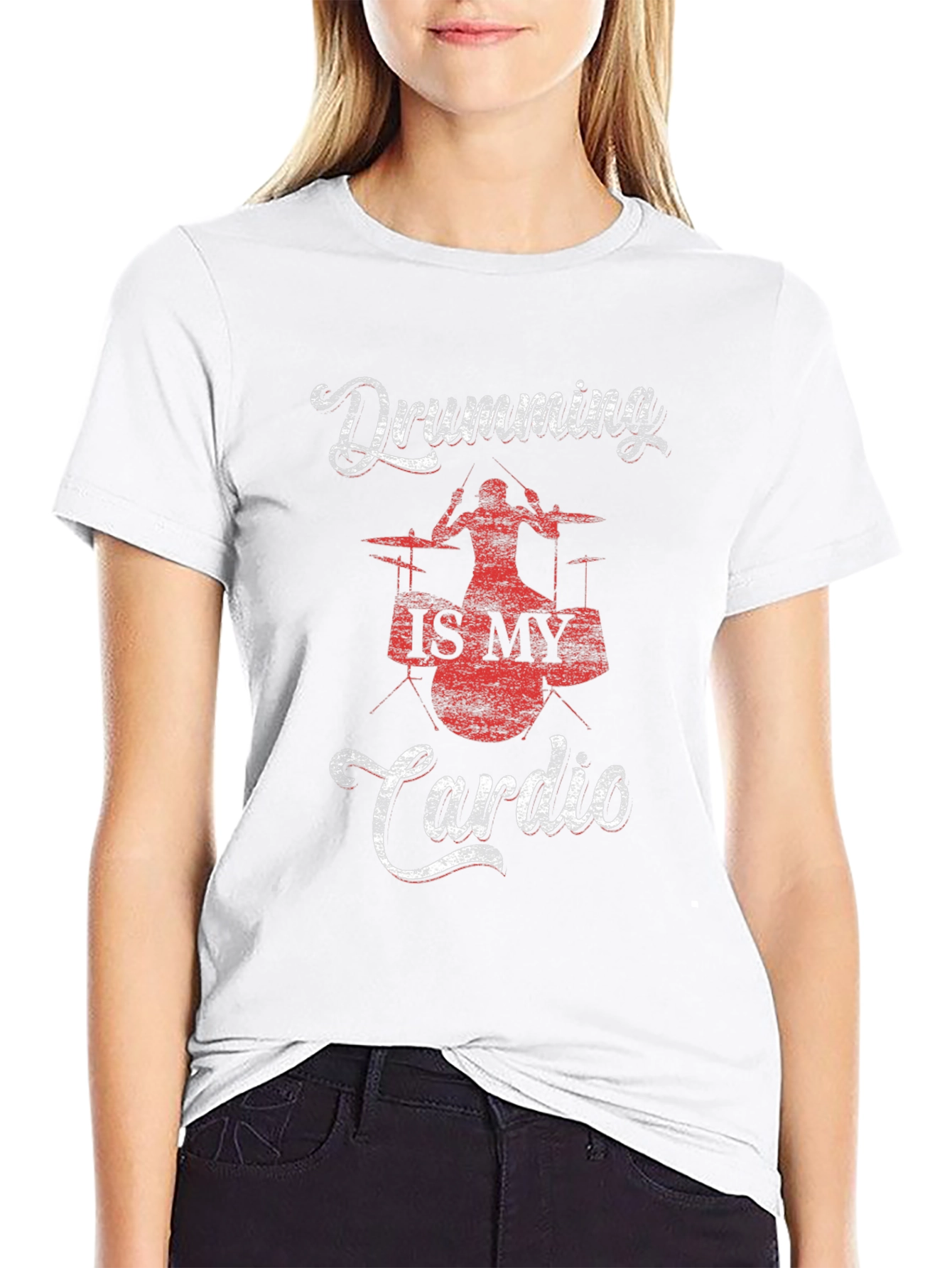 Drumming is My Cardio T-Shirt - Black