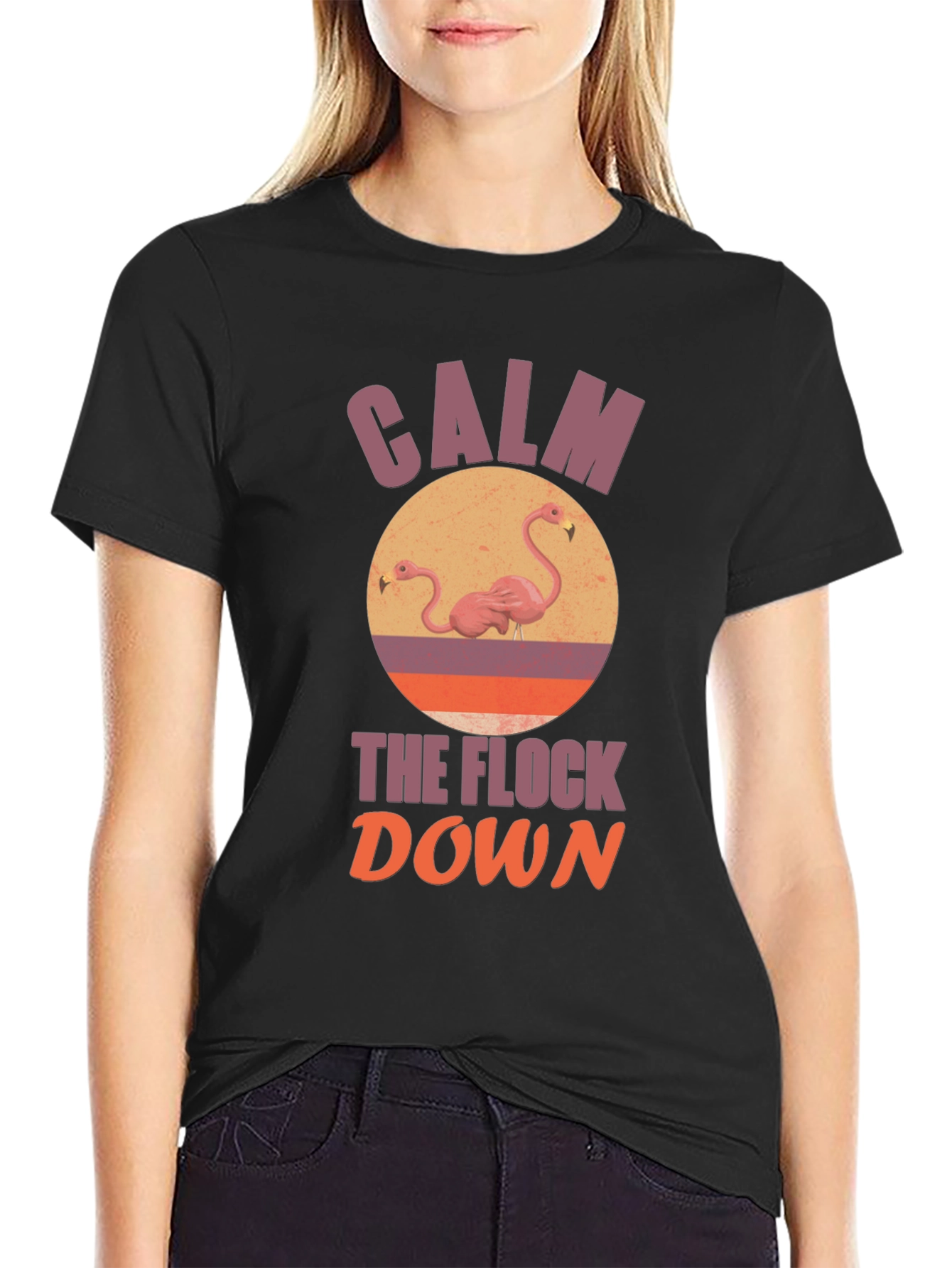 Calm the Flock Down Graphic T-Shirt