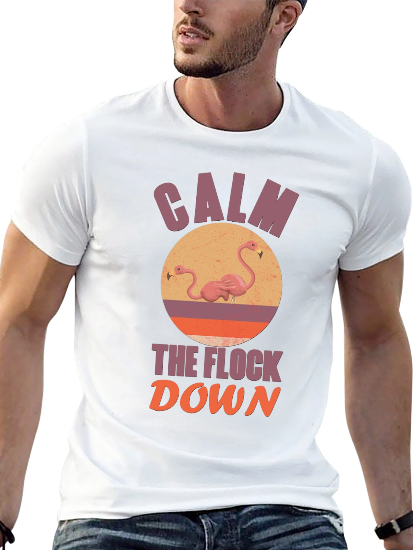 Calm the Flock Down Graphic T-Shirt