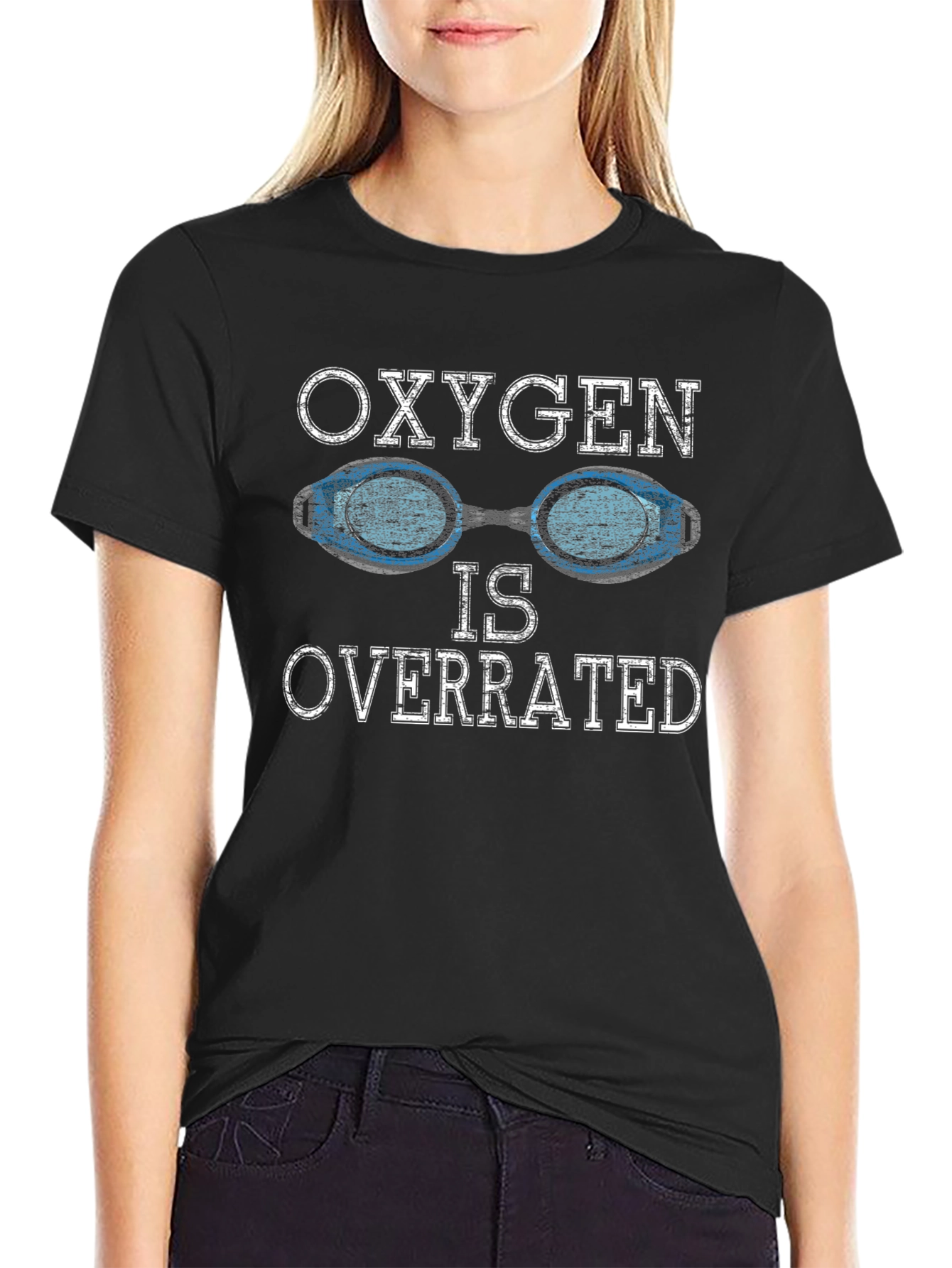 Oxygen Is Overrated Swimmer T-Shirt