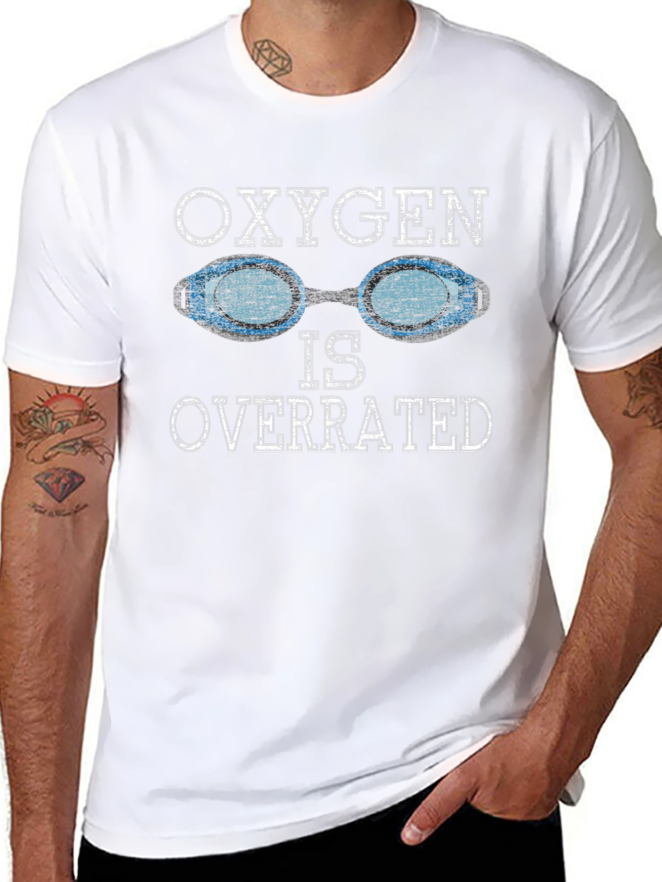 Oxygen Is Overrated Swimmer T-Shirt