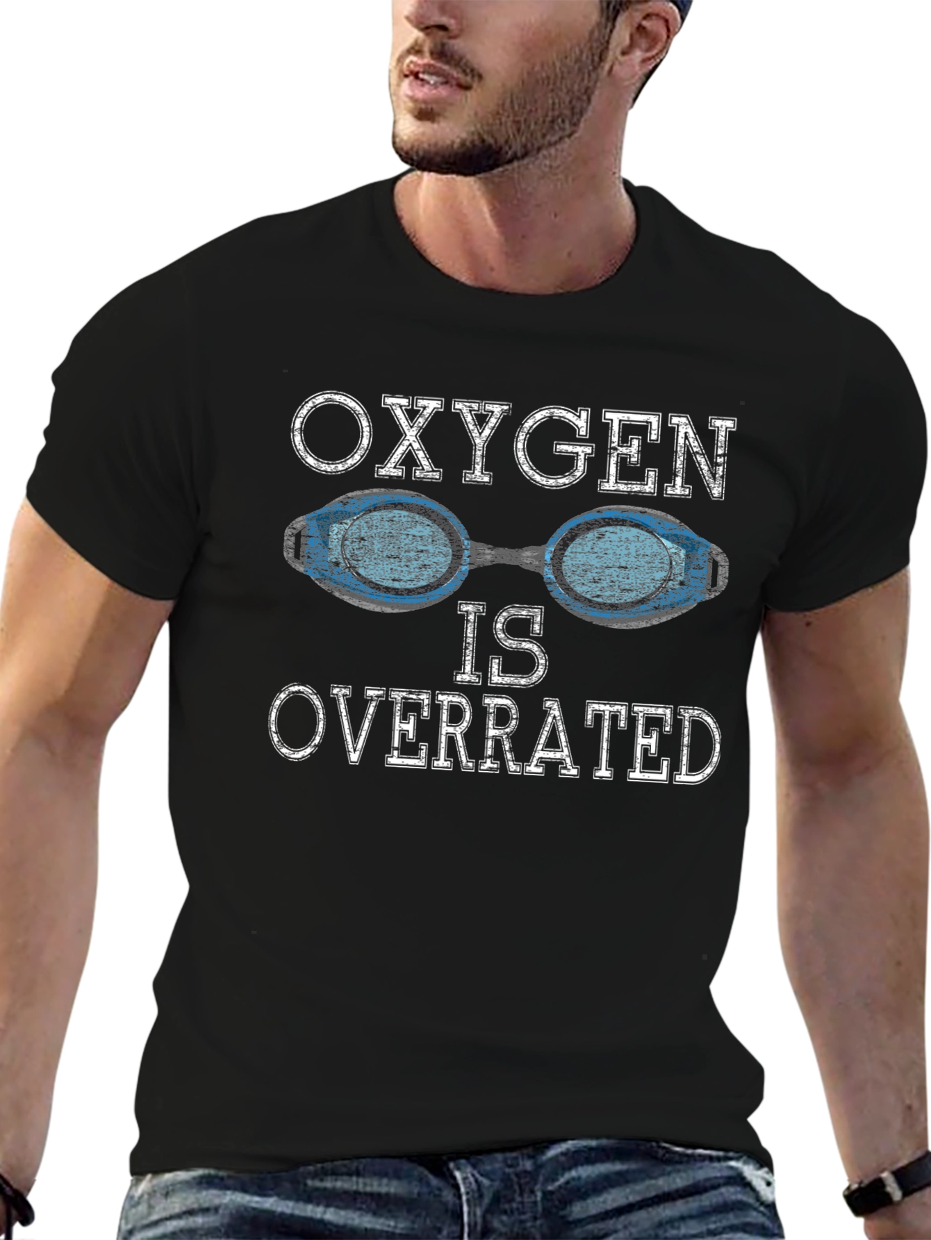 Oxygen Is Overrated Swimmer T-Shirt