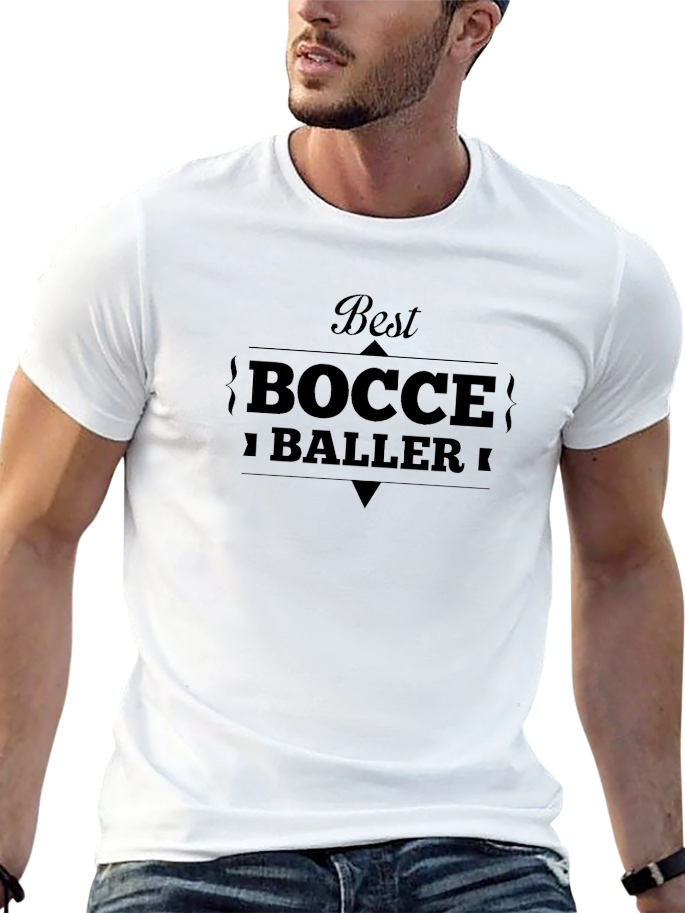 Best Bocce Baller Graphic T-Shirt - Classic Black Tee