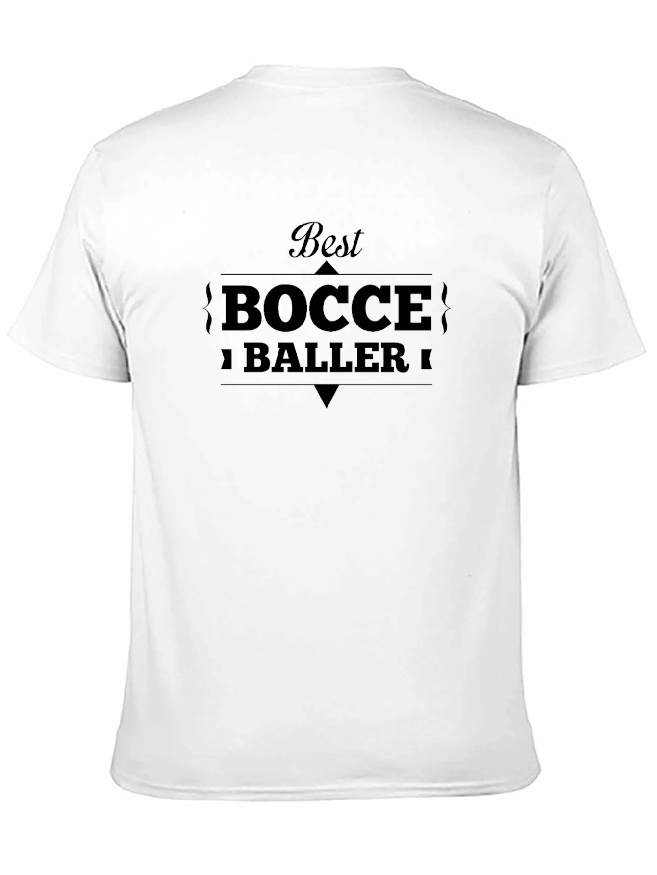 Best Bocce Baller Graphic T-Shirt - Classic Black Tee