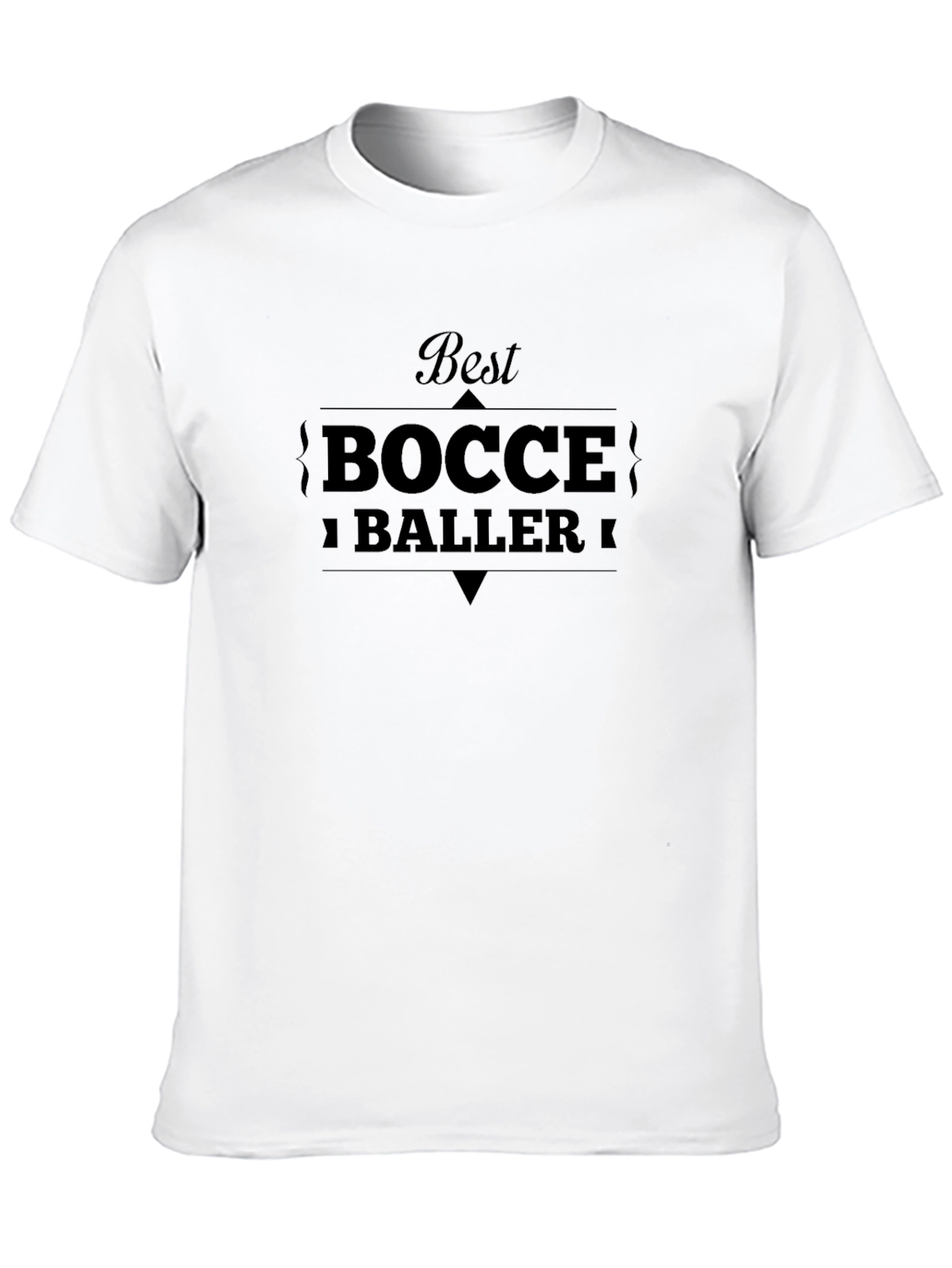 Best Bocce Baller Graphic T-Shirt - Classic Black Tee