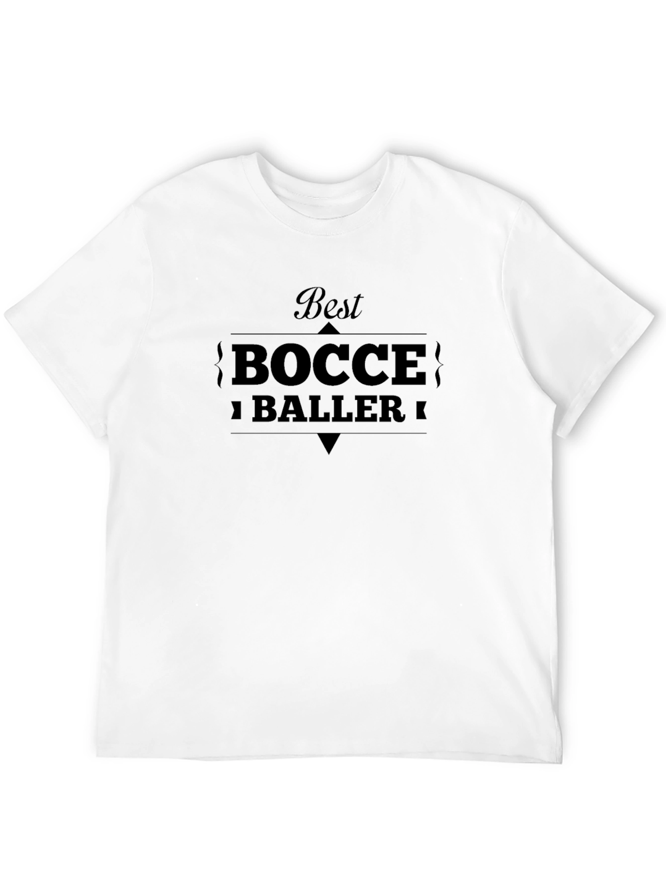Best Bocce Baller Graphic T-Shirt - Classic Black Tee