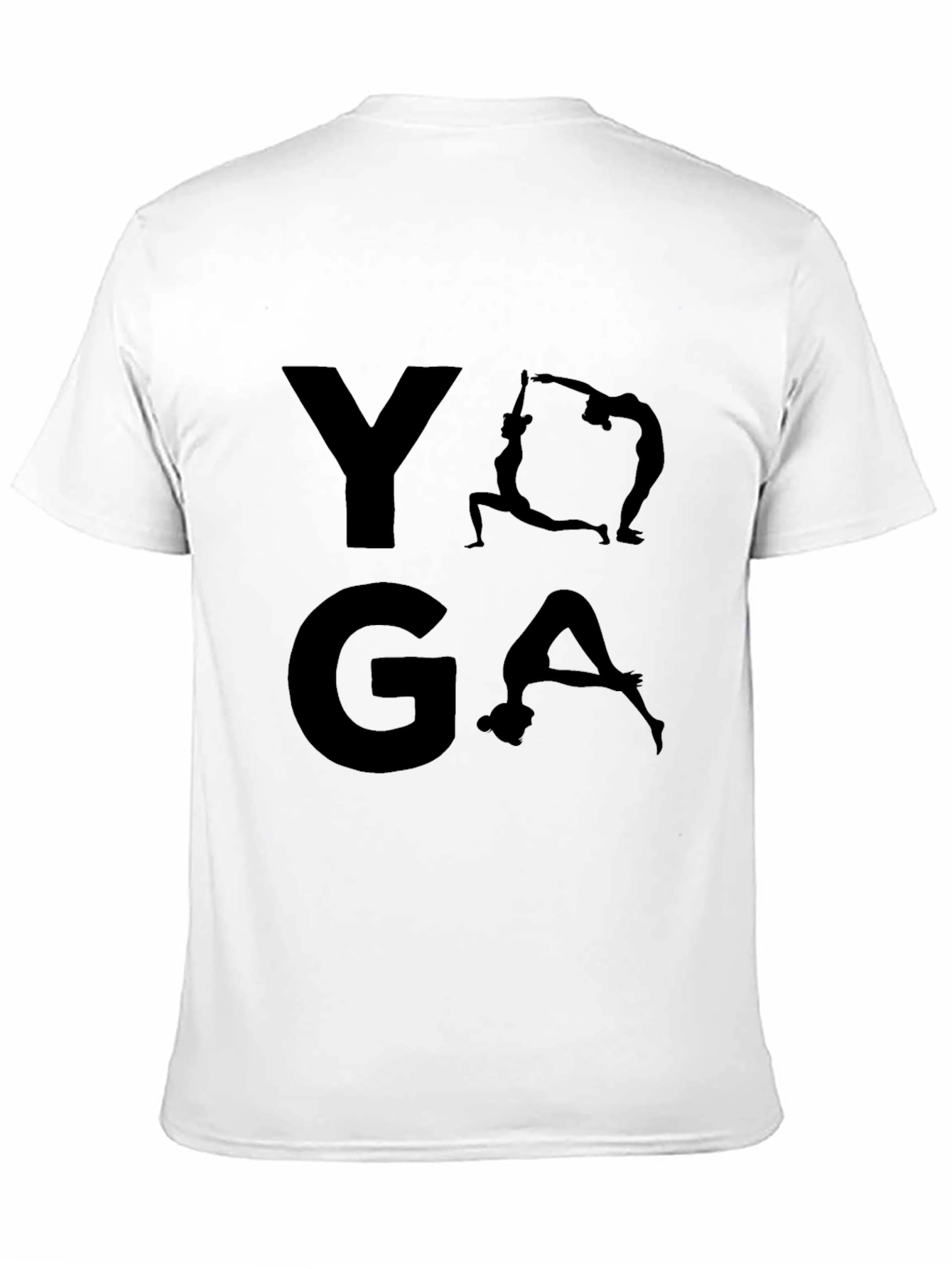 Yoga Graphic Print Mens Black T-Shirt