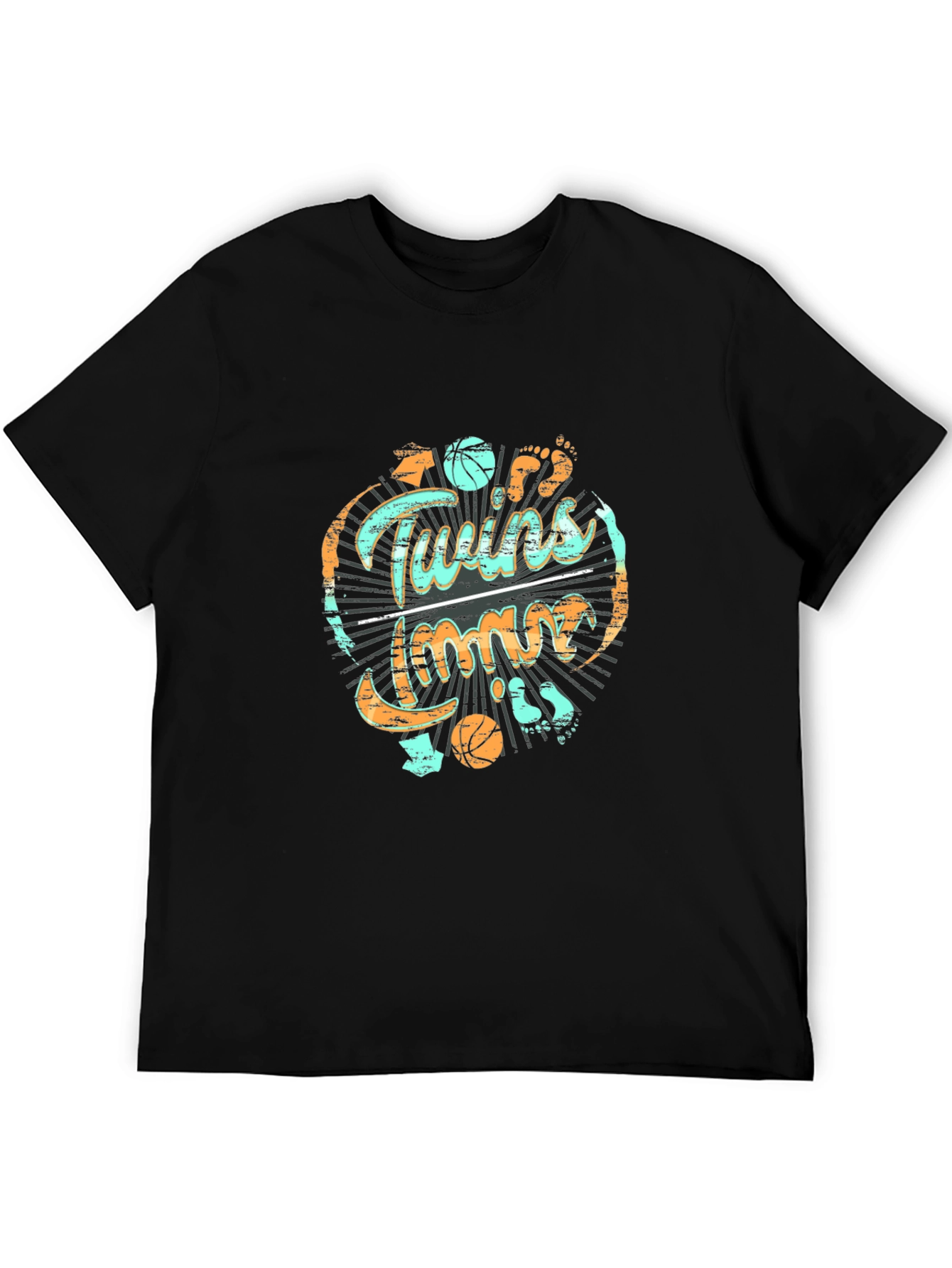 Twins Time Basketball T-Shirt