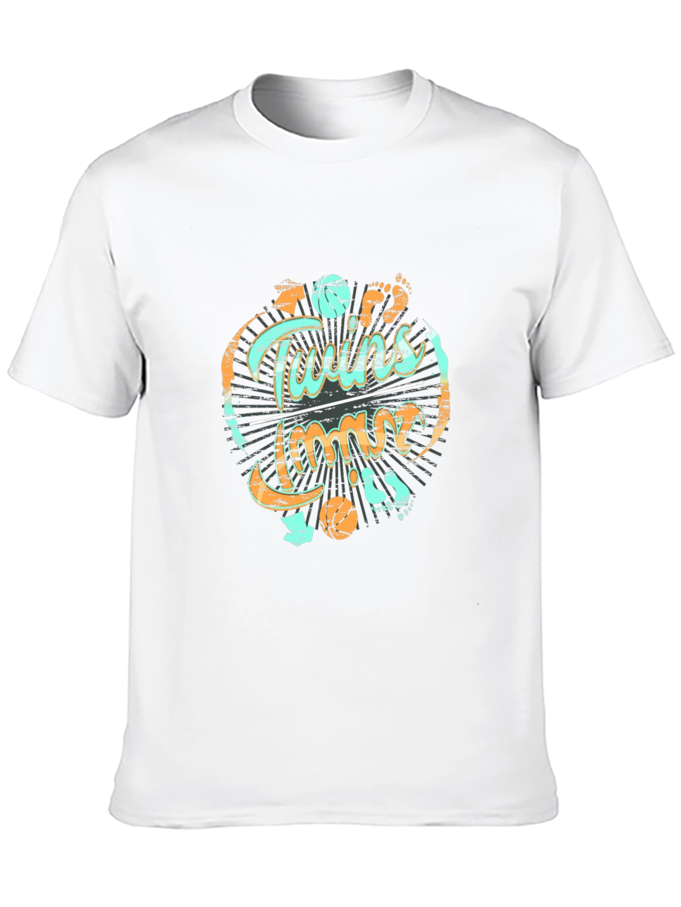 Twins Time Basketball T-Shirt