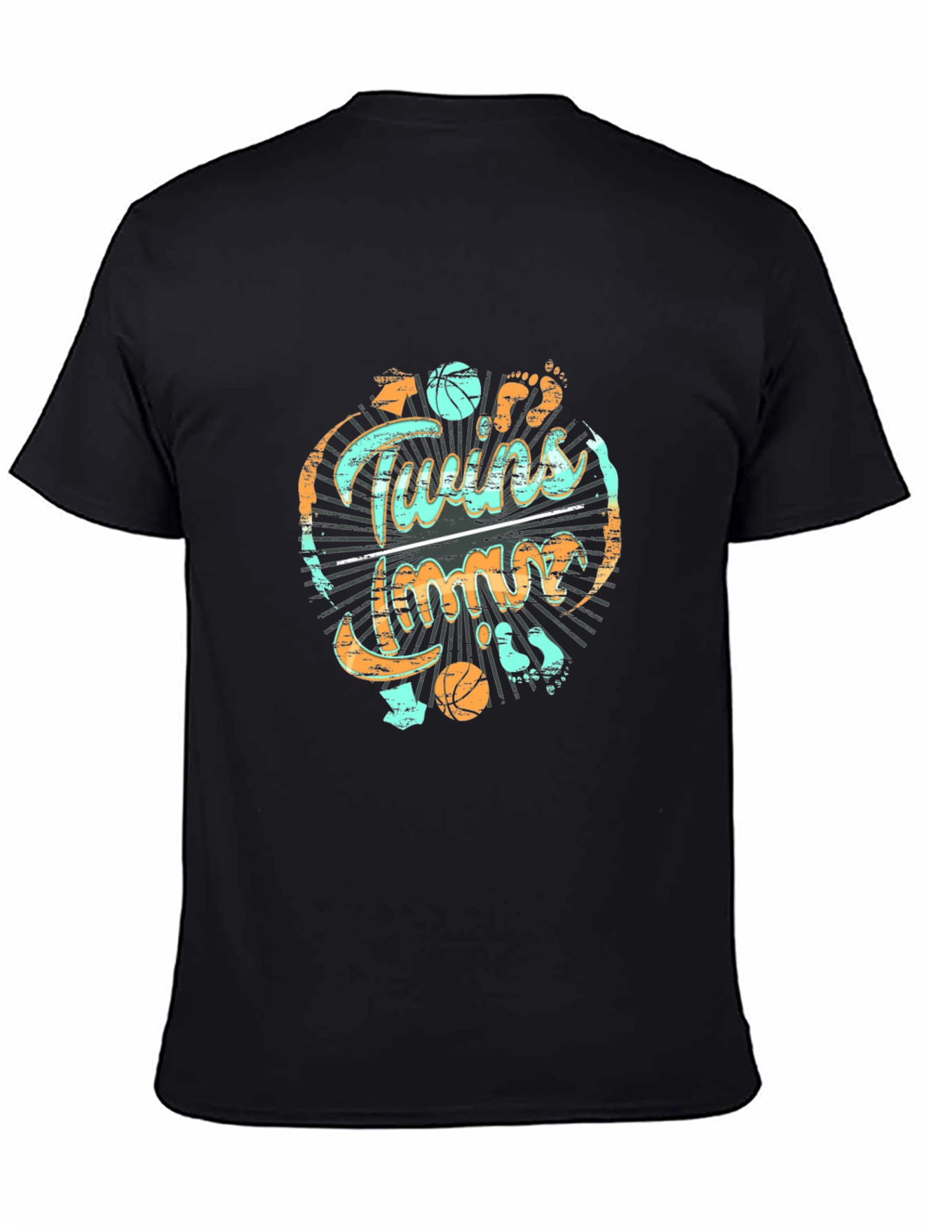Twins Time Basketball T-Shirt