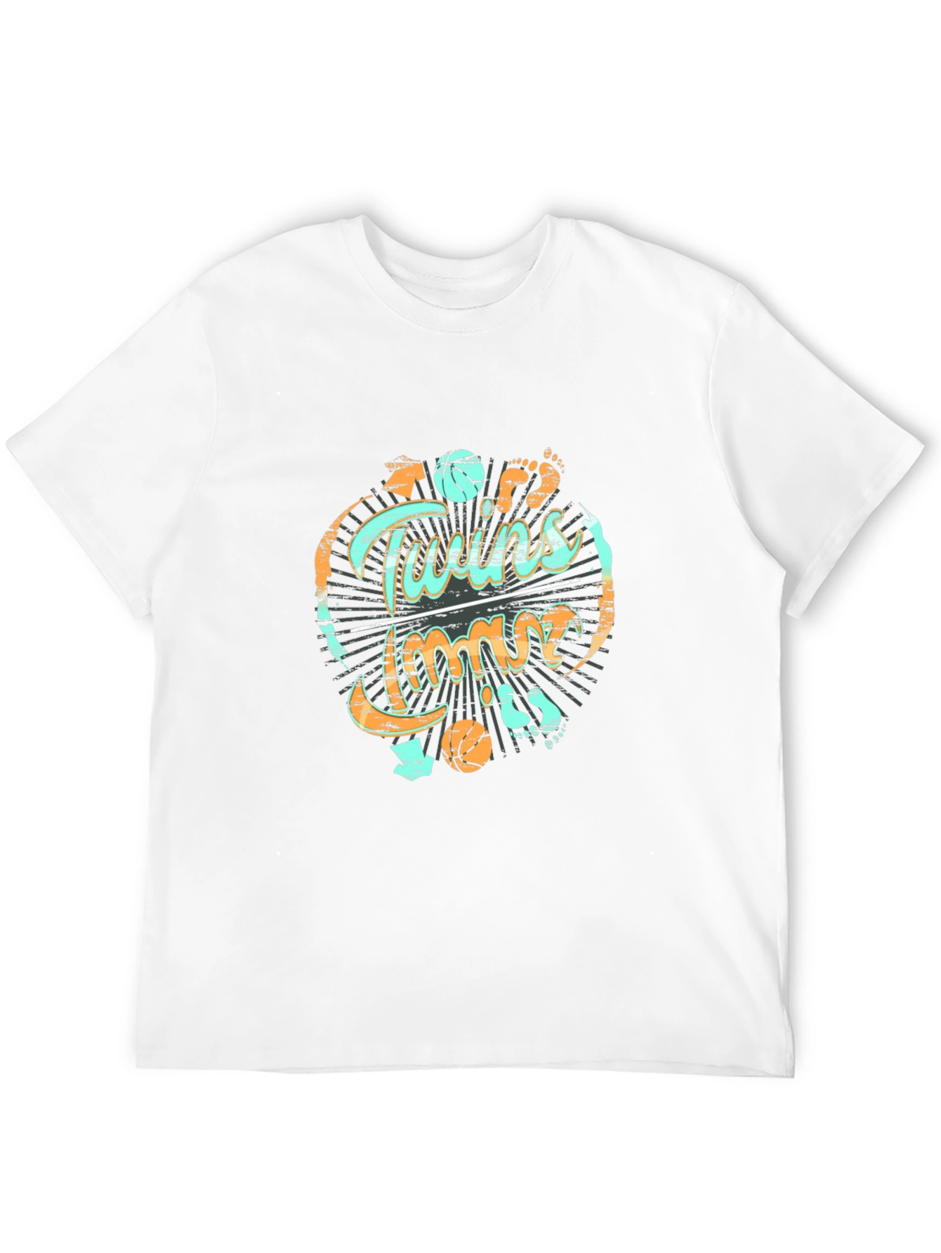 Twins Time Basketball T-Shirt