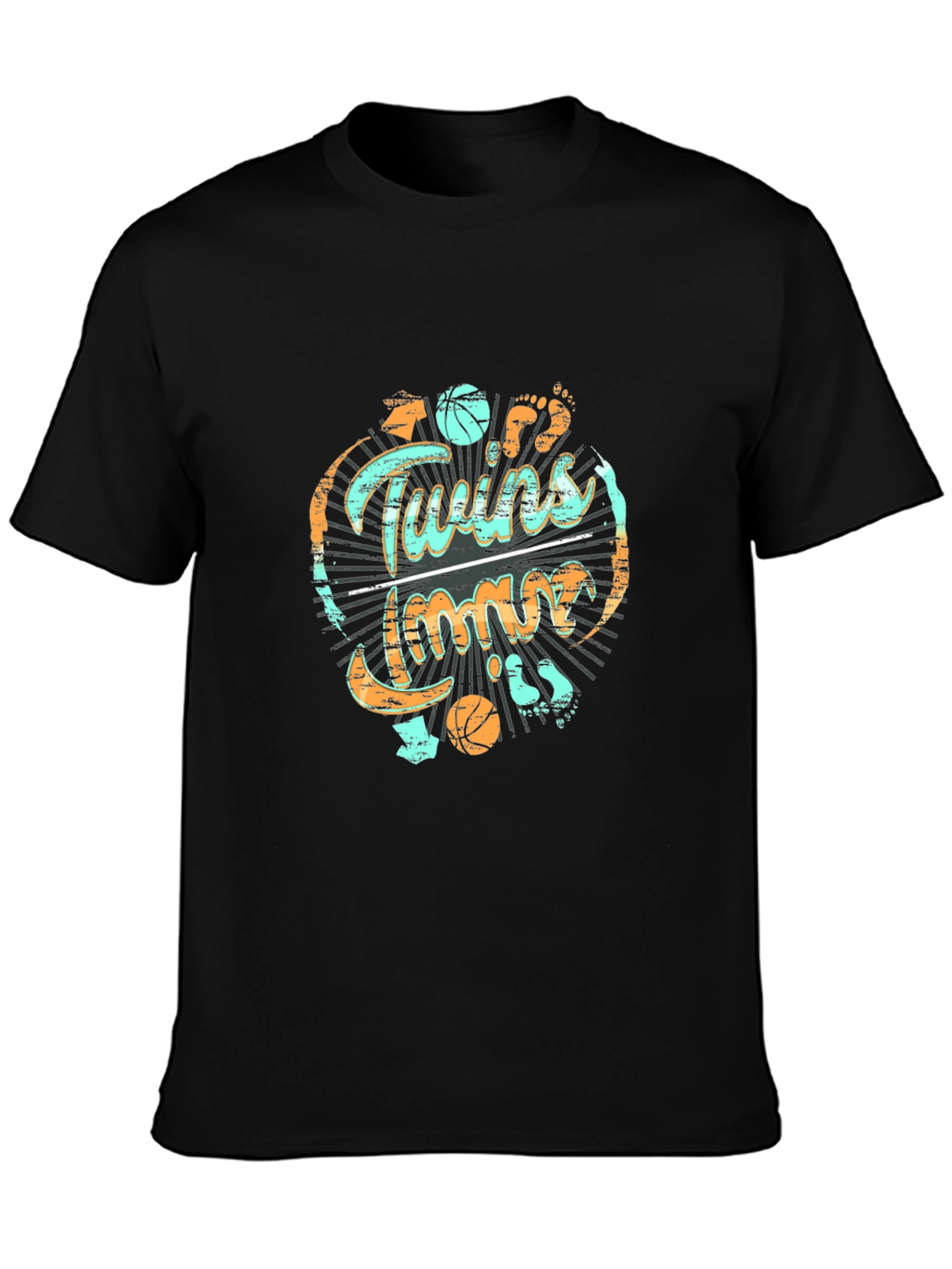 Twins Time Basketball T-Shirt