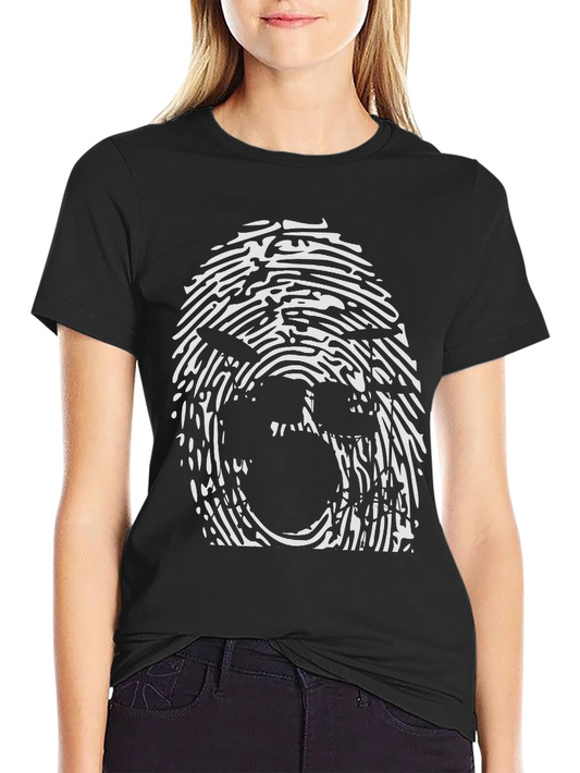 Fingerprint Face Graphic Tee - Unisex