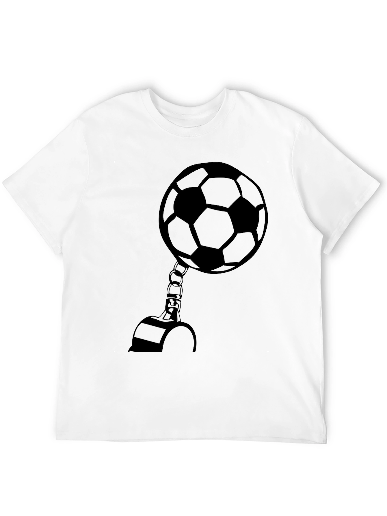 Soccer Ball Handcuff Graphic Tee - Black