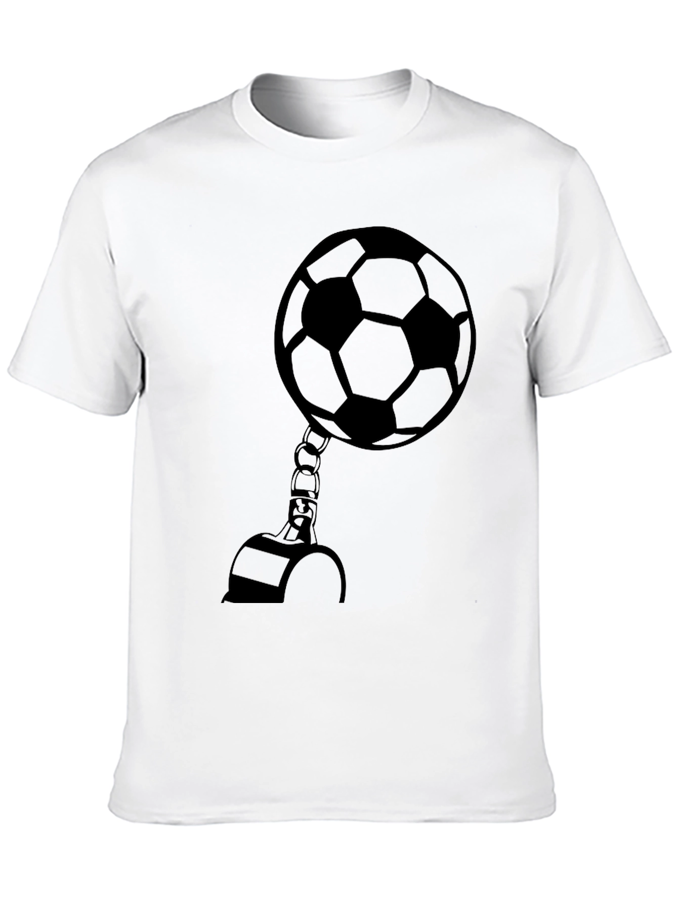 Soccer Ball Handcuff Graphic Tee - Black