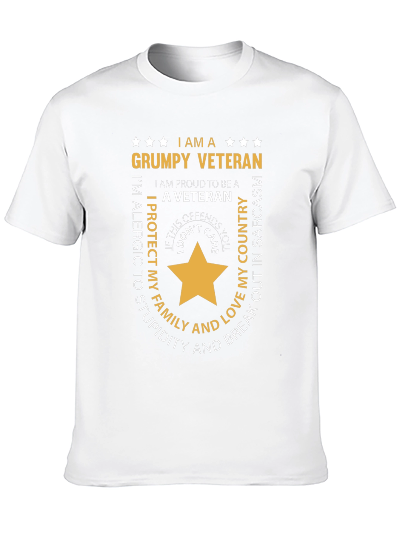 Grumpy Veteran Graphic T-Shirt