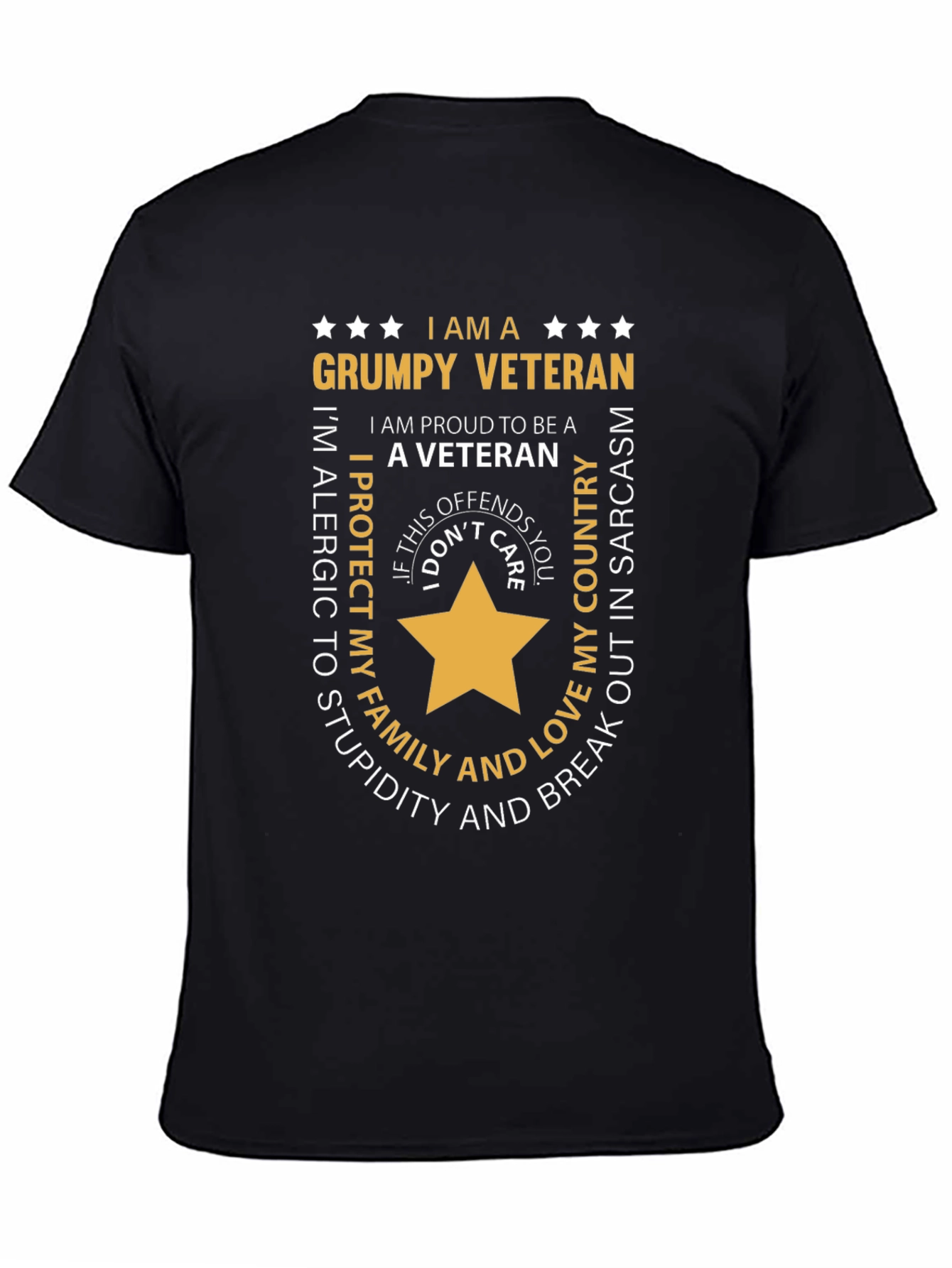 Grumpy Veteran Graphic T-Shirt