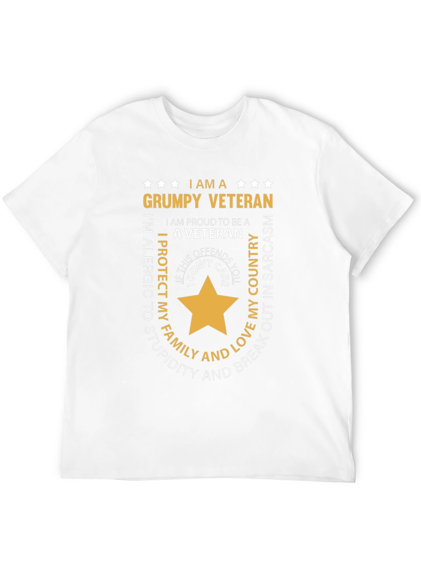 Grumpy Veteran Graphic T-Shirt