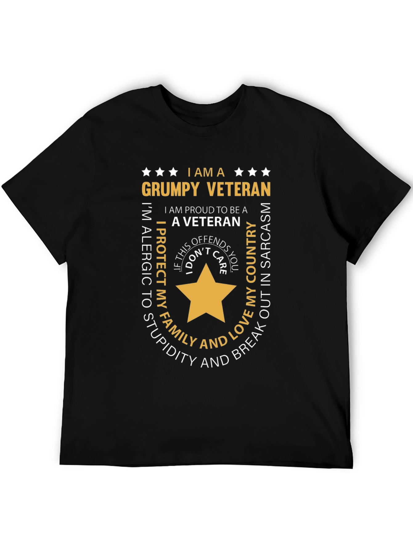 Grumpy Veteran Graphic T-Shirt