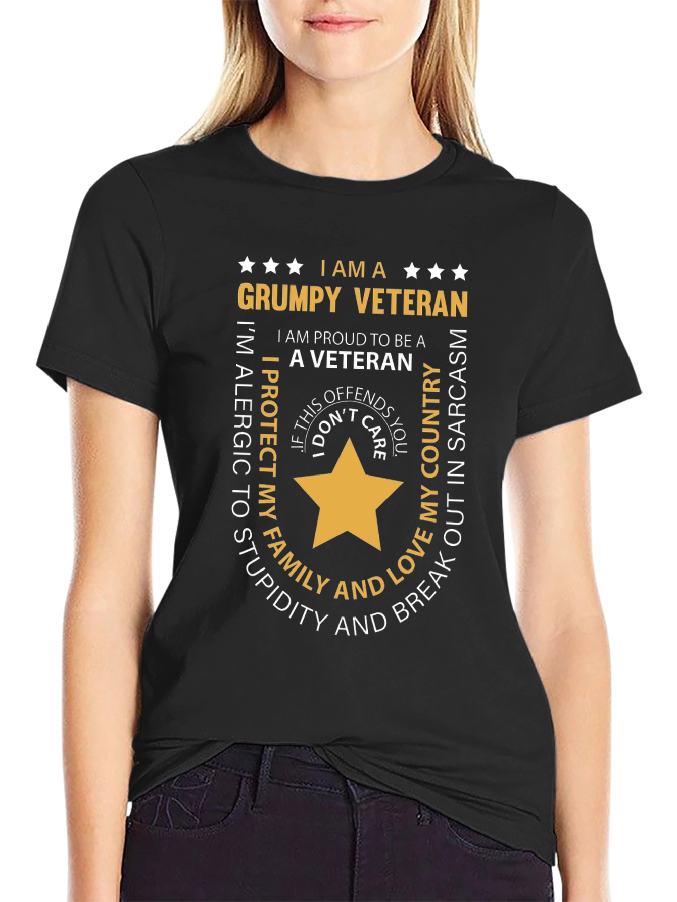 Grumpy Veteran Graphic T-Shirt