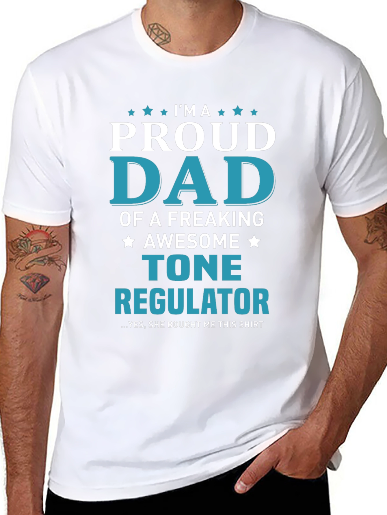 Proud Dad Tone Regulator Graphic T-Shirt