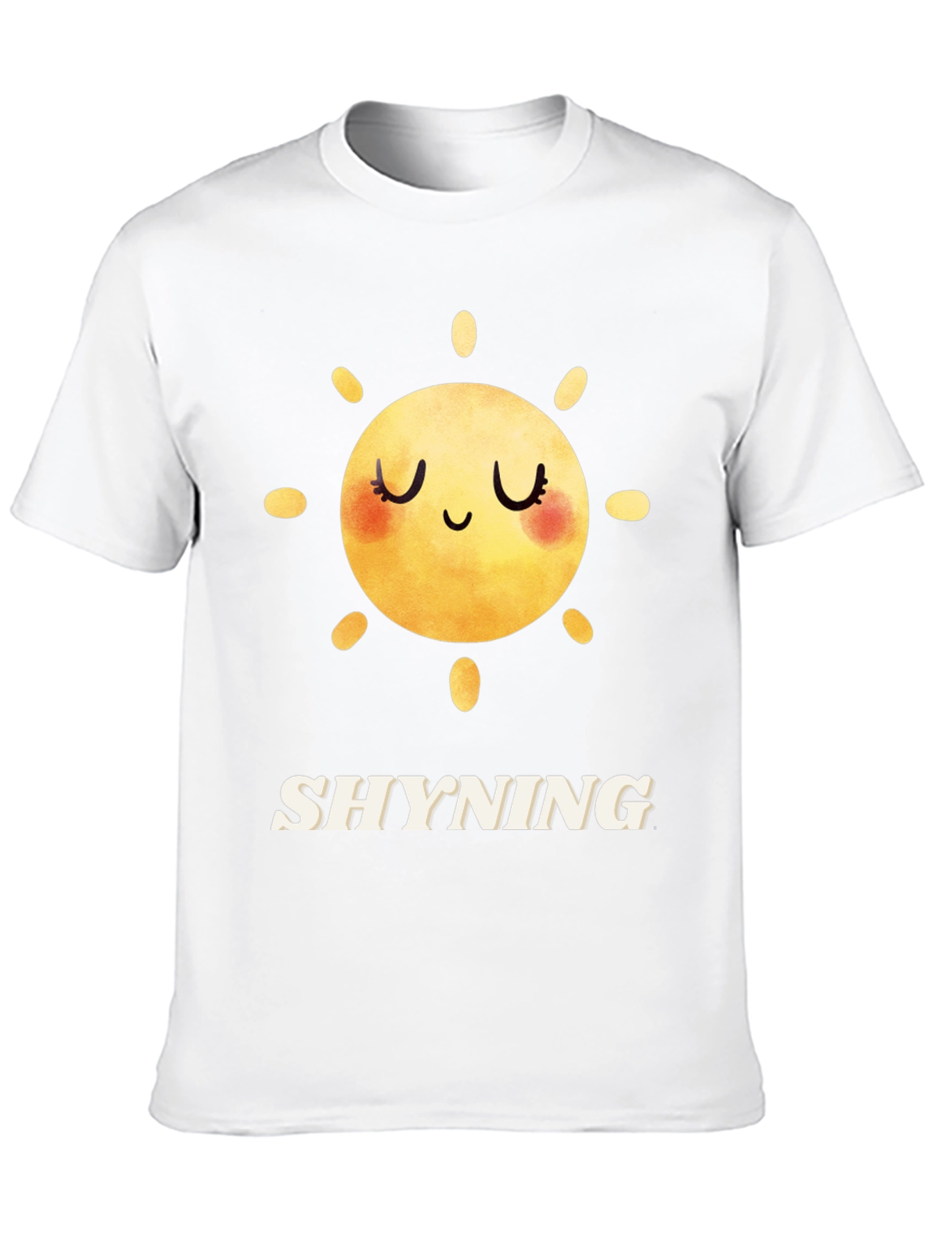 Shyning Sun Graphic Tee - Stylish Black T-Shirt